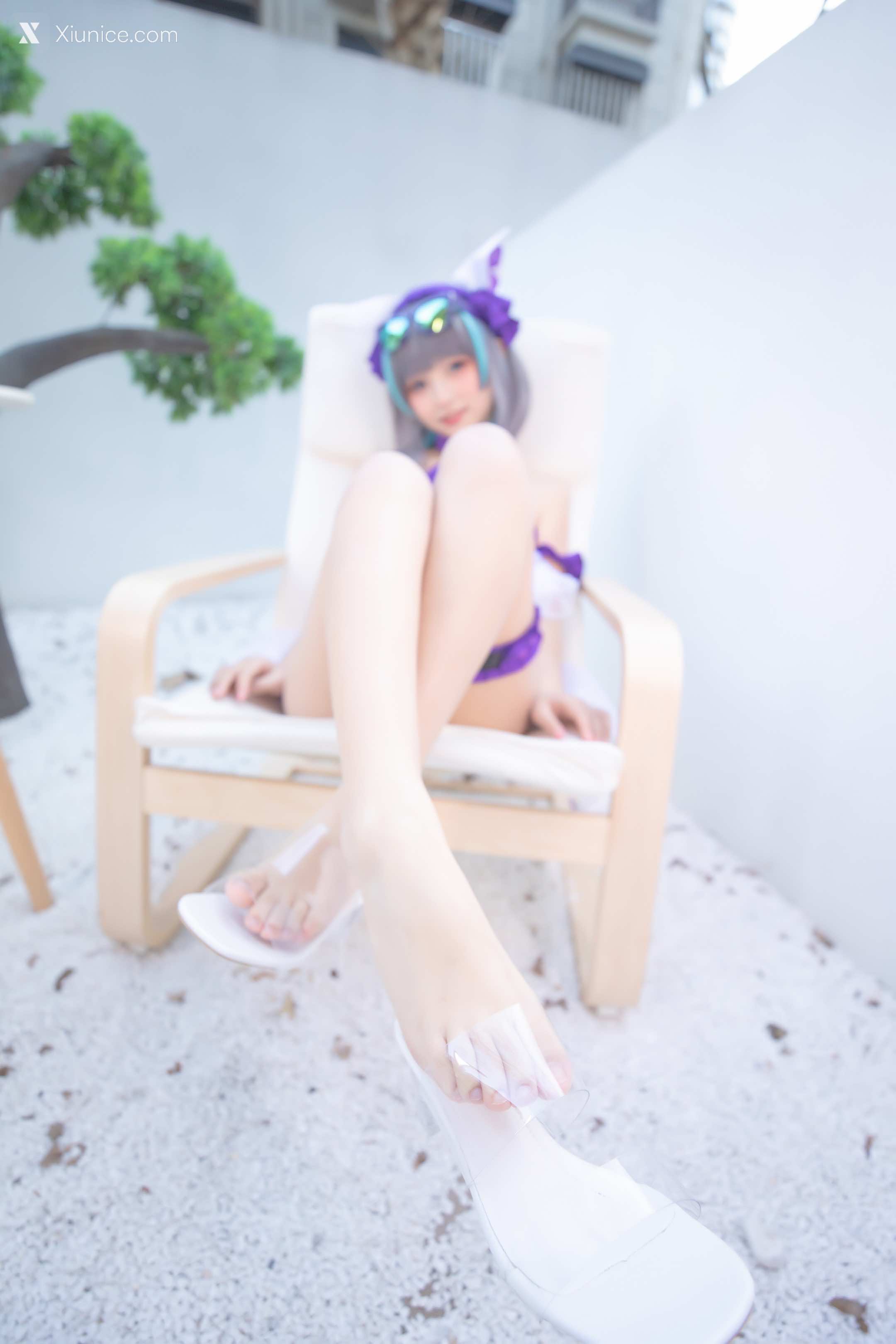 Coser@神楽坂真冬 Vol.085 绝对企画-柴郡cos《纯色庭院》 第20张