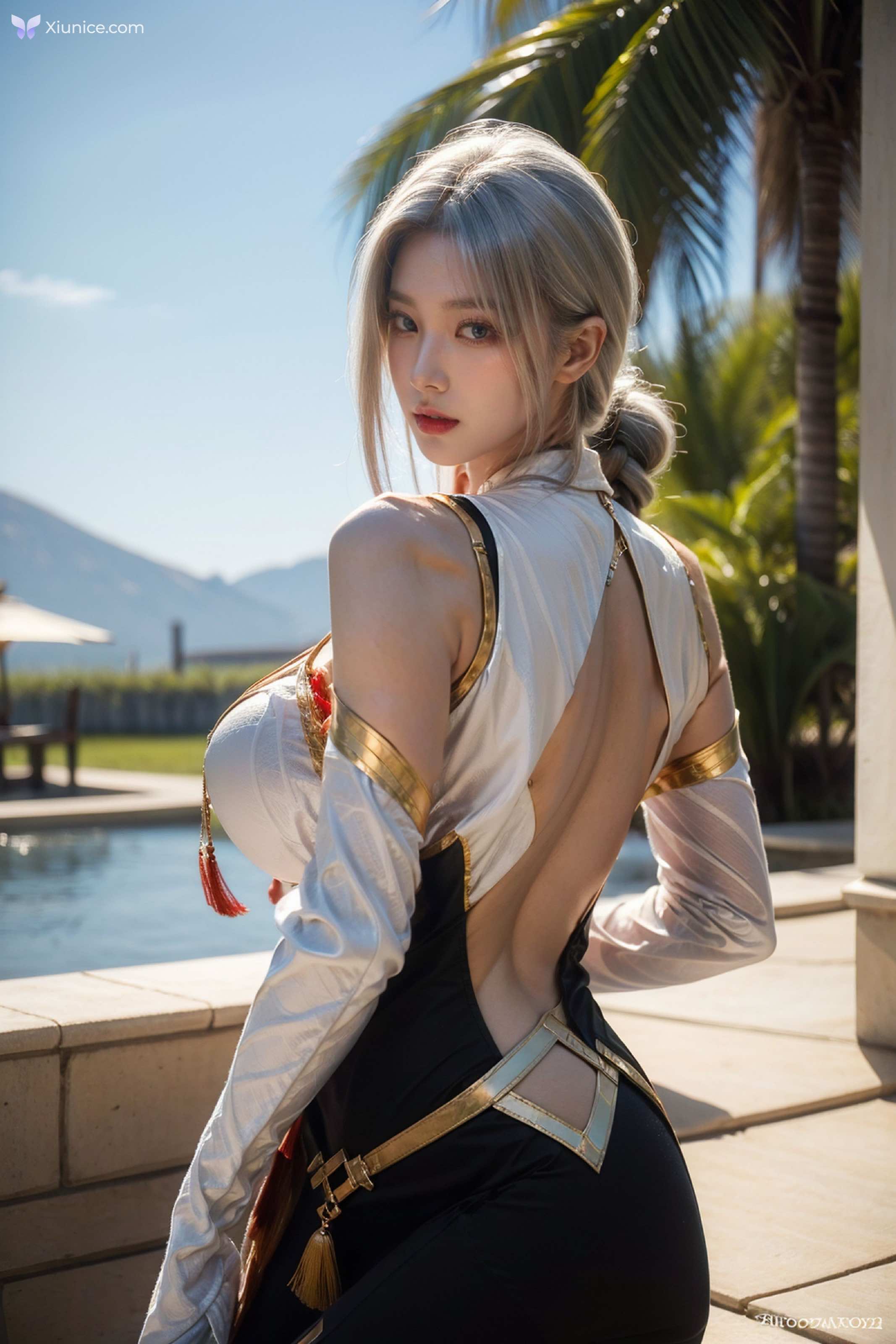 AI Girl 拟实画风-姐姐的剑灵COS 第92张