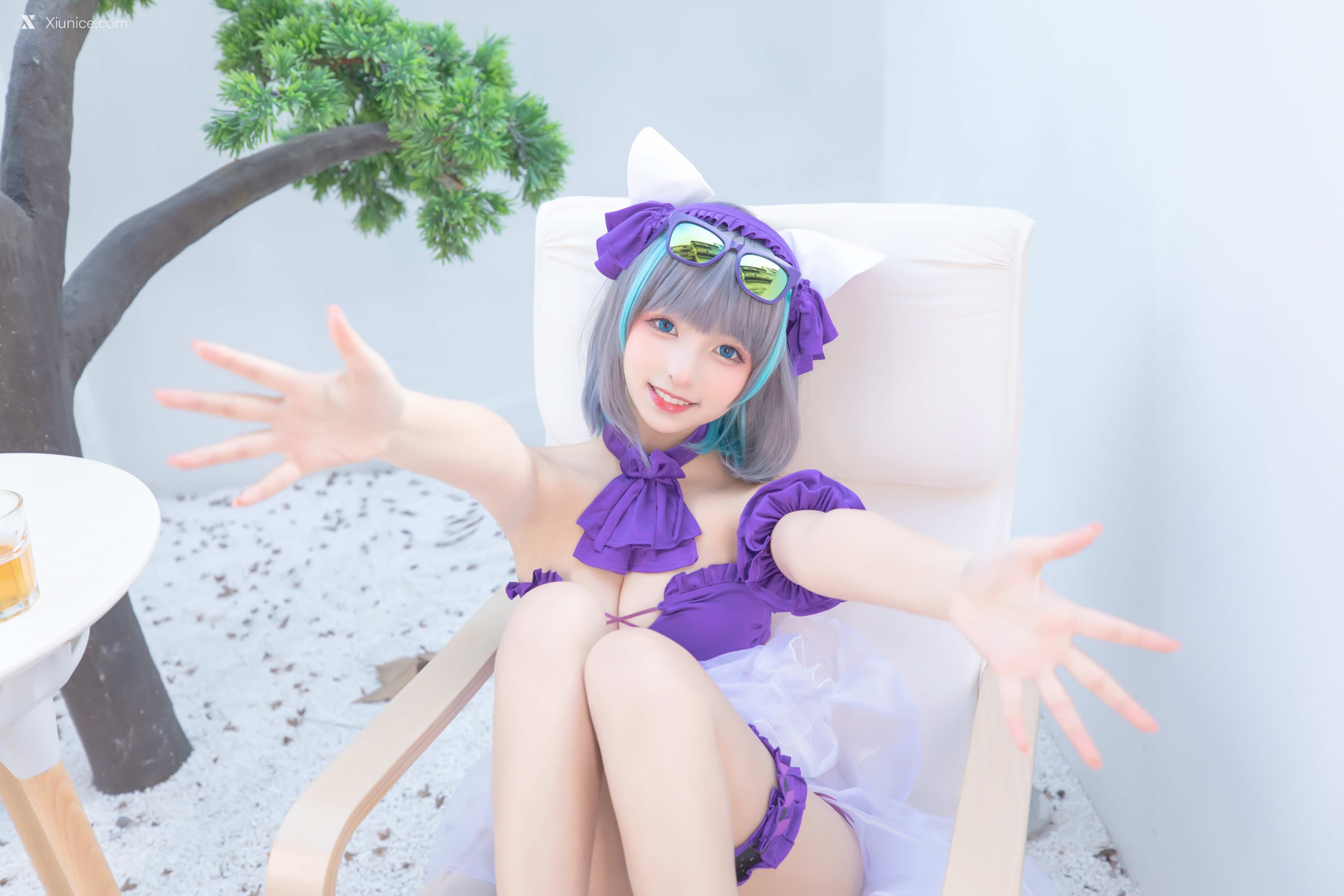 Coser@神楽坂真冬 Vol.085 绝对企画-柴郡cos《纯色庭院》 第36张