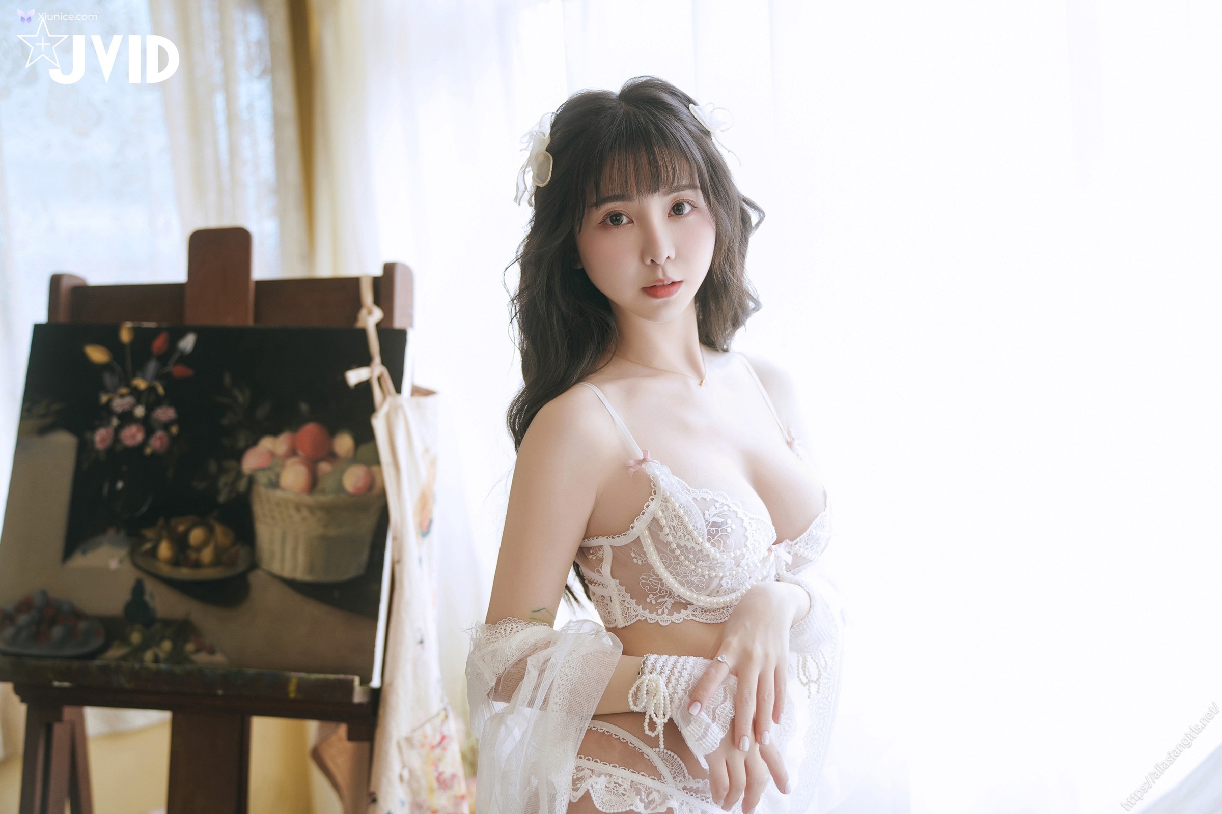 JVID 月台尼Tiny – 新尺度登場初嚐禁果解開情慾底線天然美乳Tiny化身夏娃與你一起纏綿 第2张