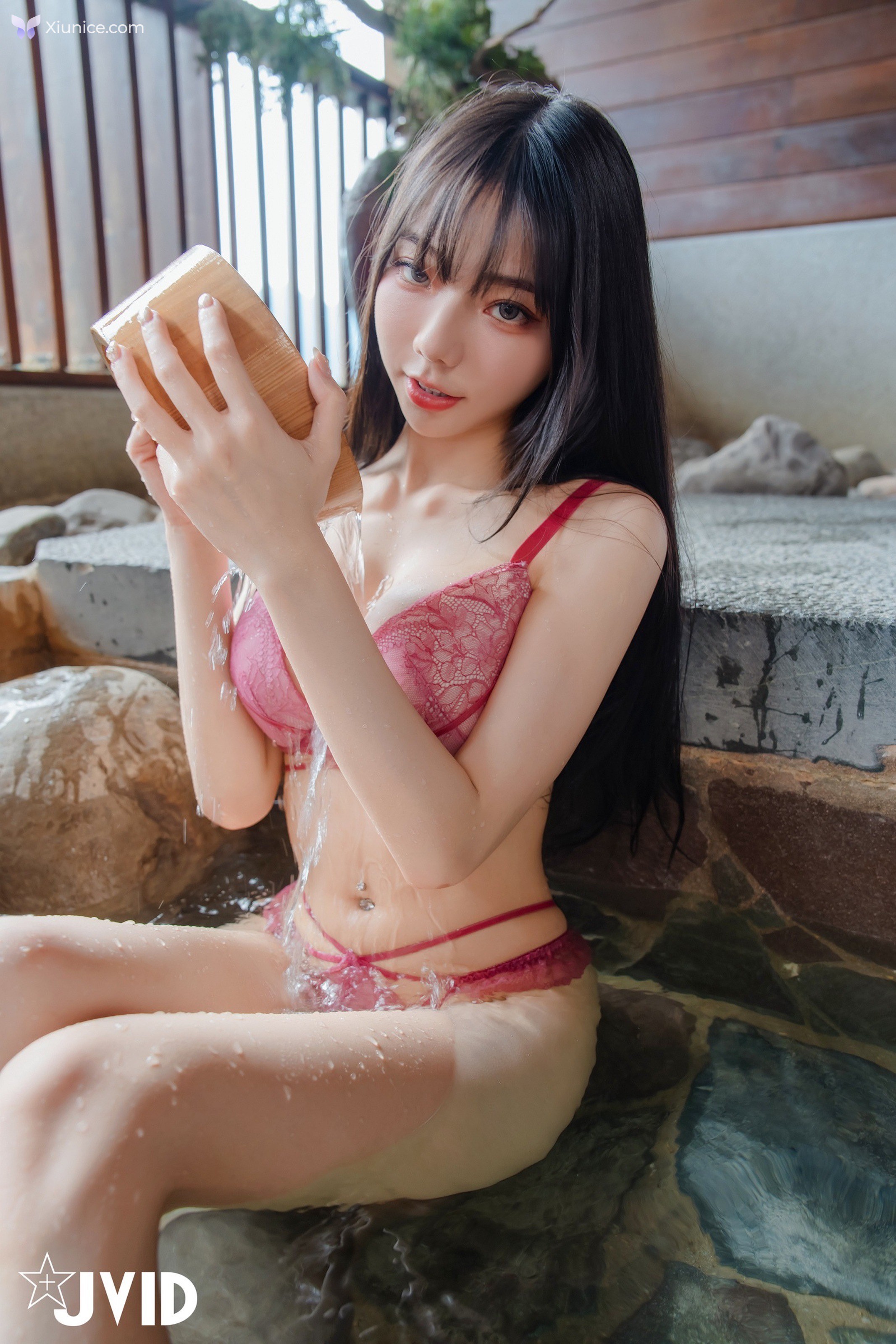 JVID 啾啾 敏綺Miki – 情慾抹油女神姉妹の欲情溫泉旅行啾啾敏綺超色氣水乳交融的肉體交纏 第50张