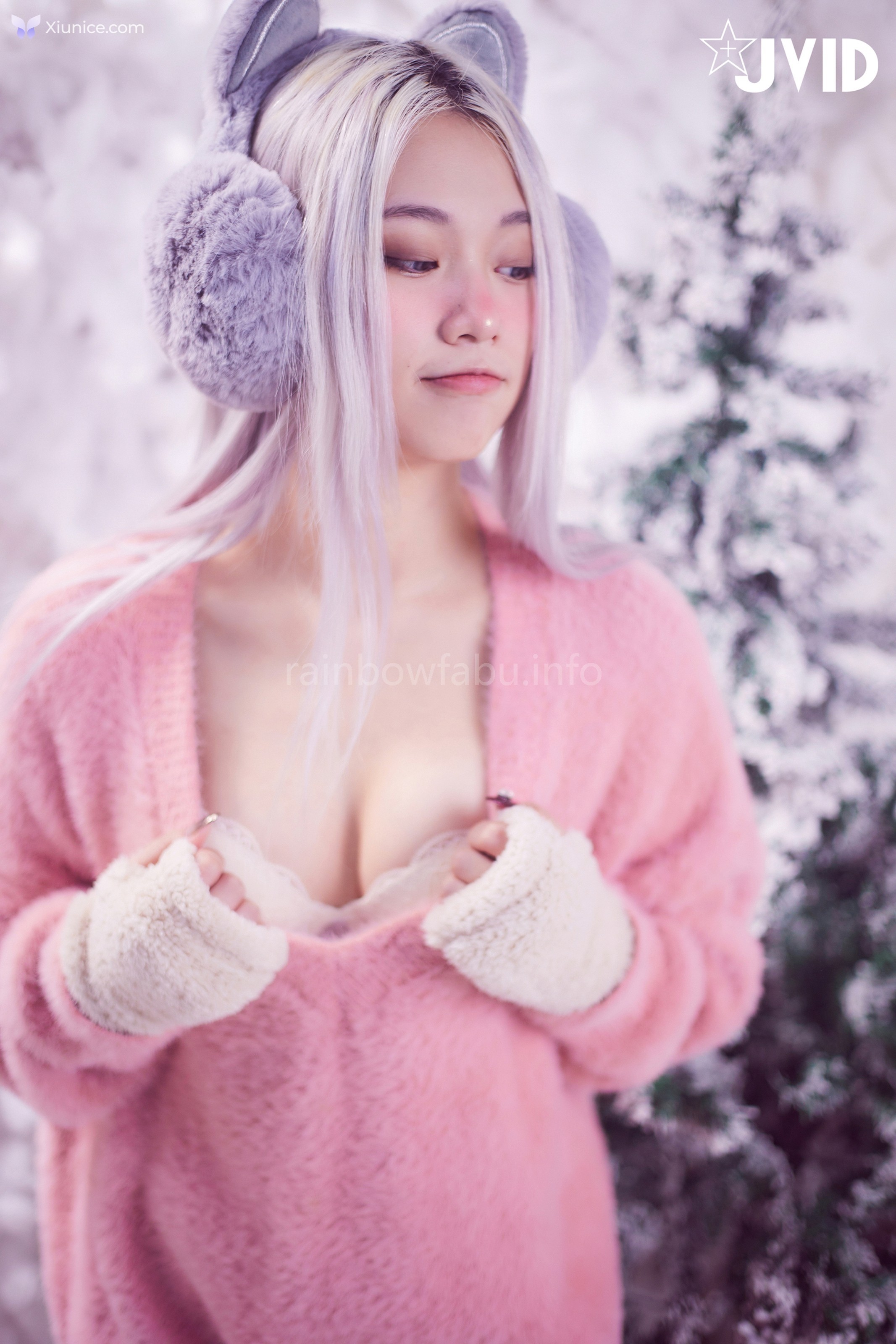 JVID Verna – 性感的愛死寂寞人雪女Verna陪你度過聖誕寒冬 第26张