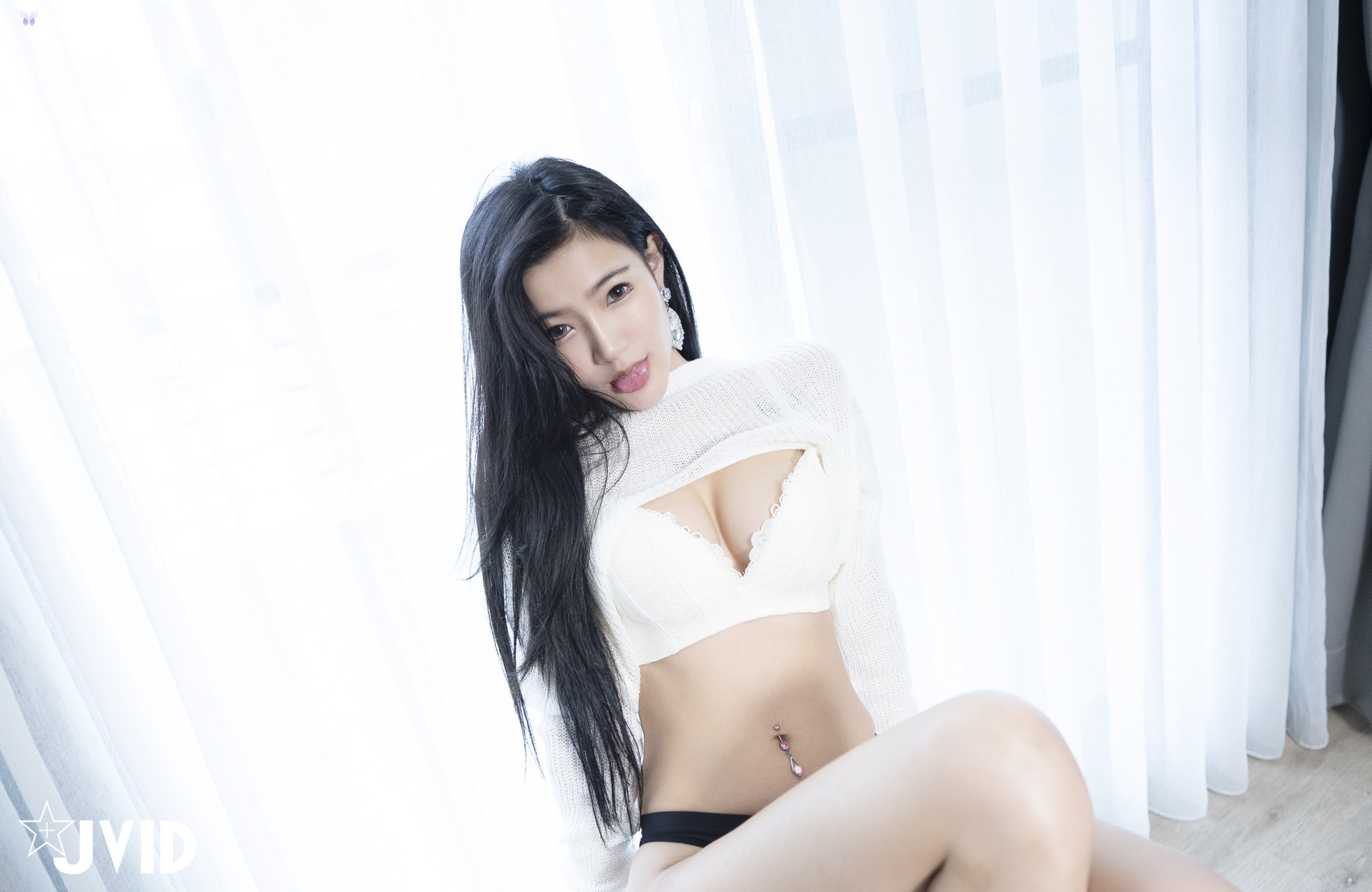 JVID 奈奈Nalnal – 全裸上空哥哥 用力もっともっと小隻馬趴好等著你來用力 第57张