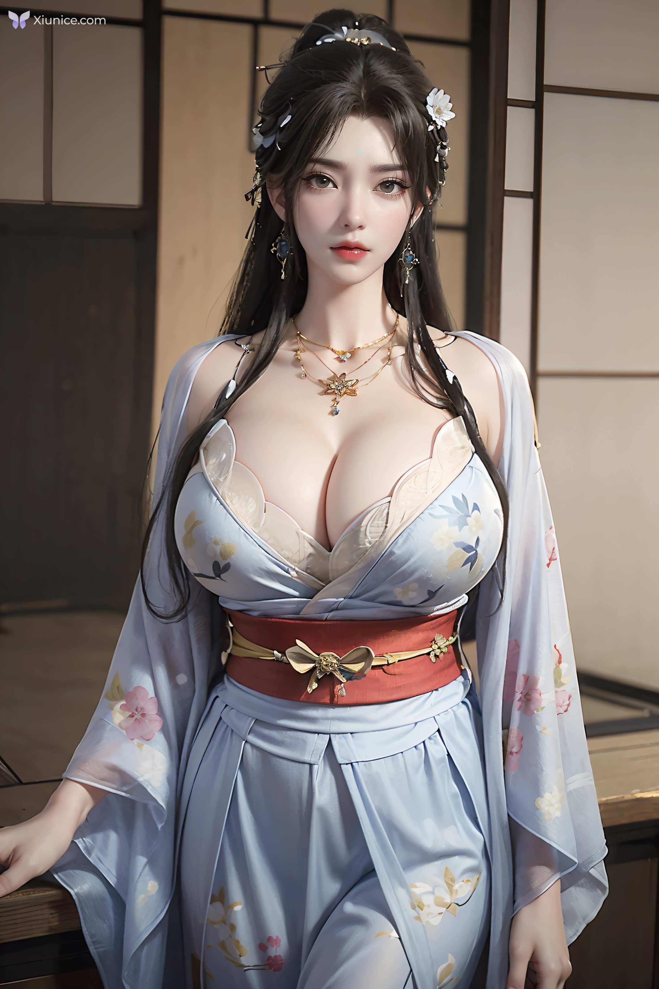 AI Girl 完美世界-清漪 和服吊带 第3张