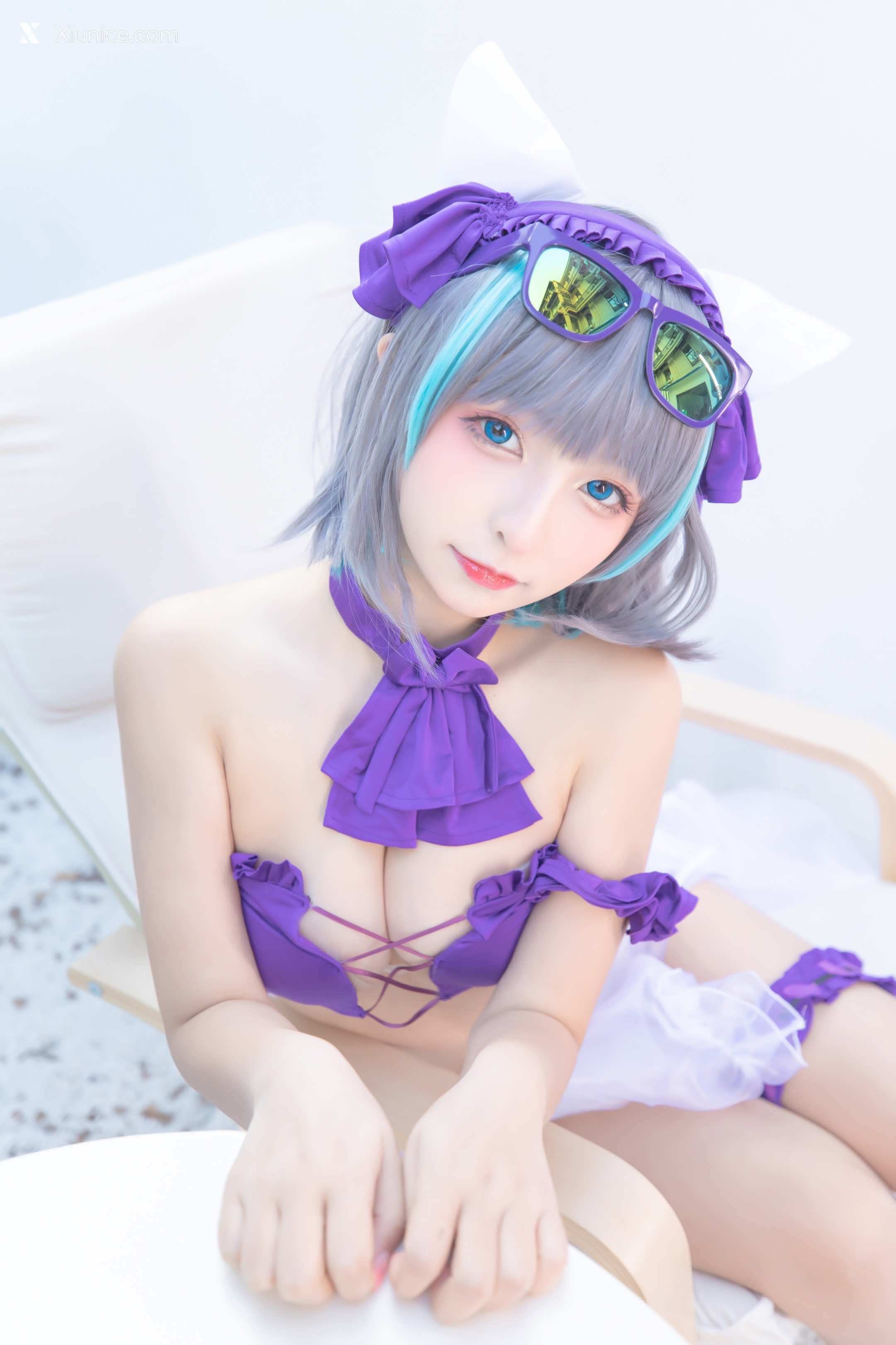 Coser@神楽坂真冬 Vol.085 绝对企画-柴郡cos《纯色庭院》 第46张