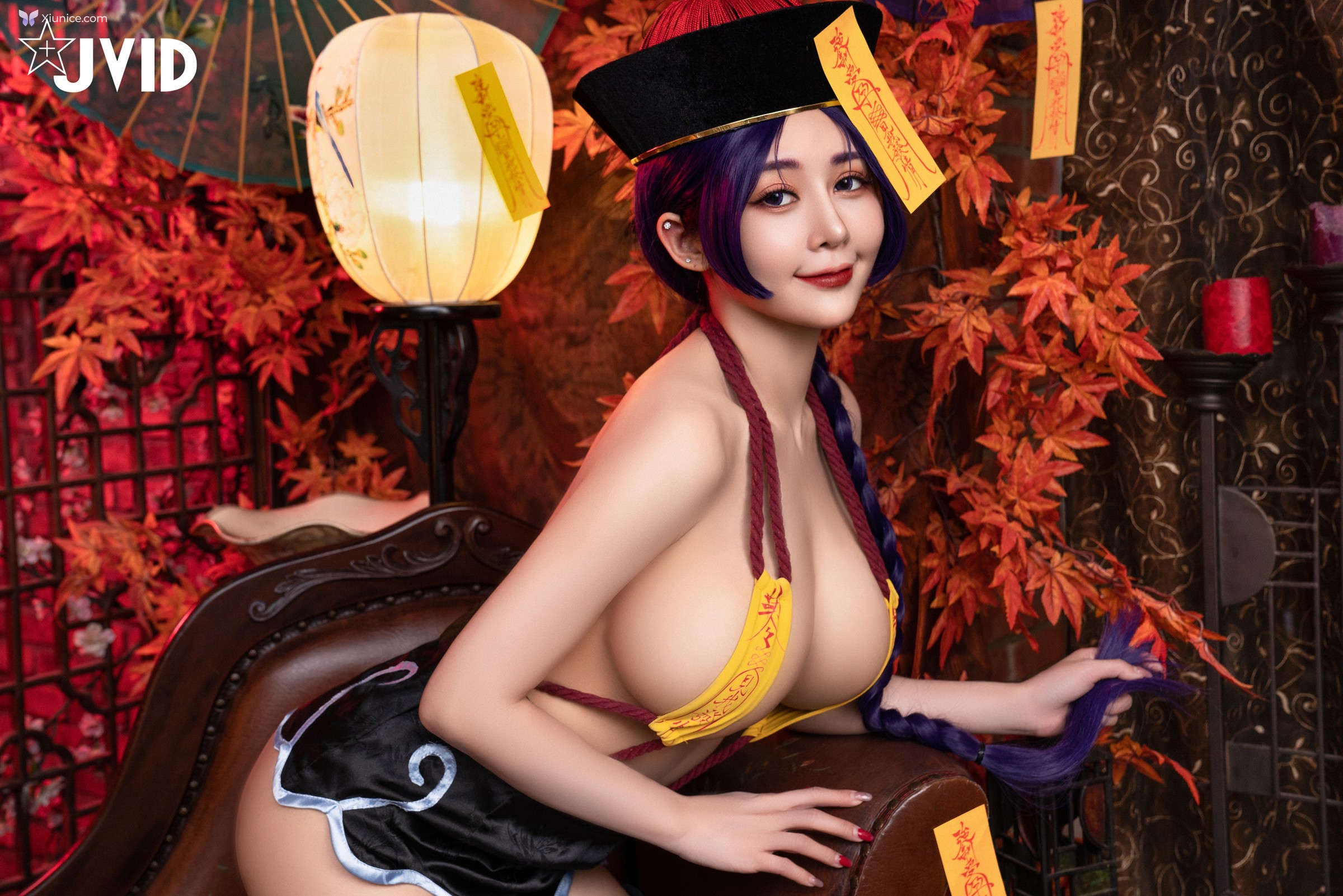 JVID 甜心幫 ღ 安希 – 菰蒲風動縱斜影殭屍奶光安希膣得液滿 第37张