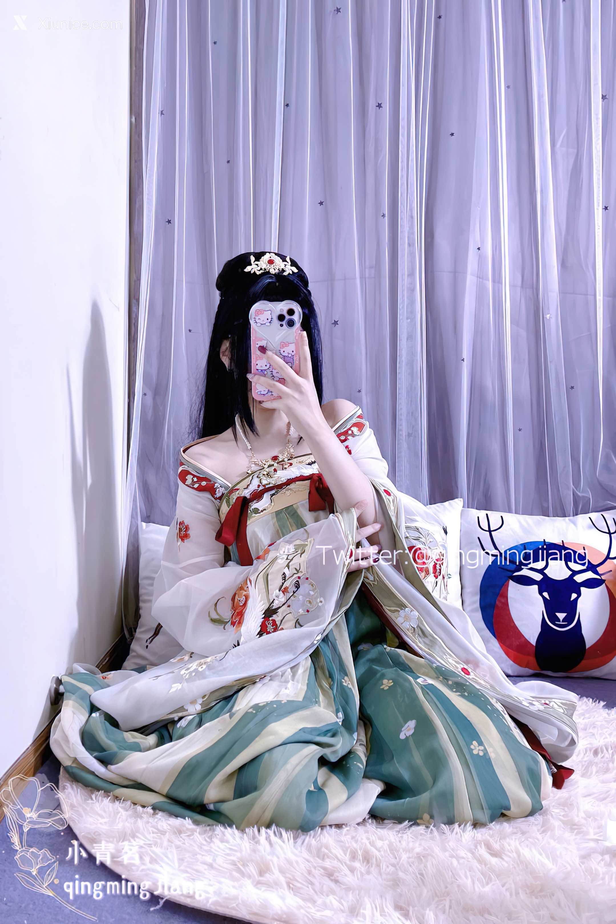 Coser@小青茗 唯美唐装古风下的美妙胴体 第36张