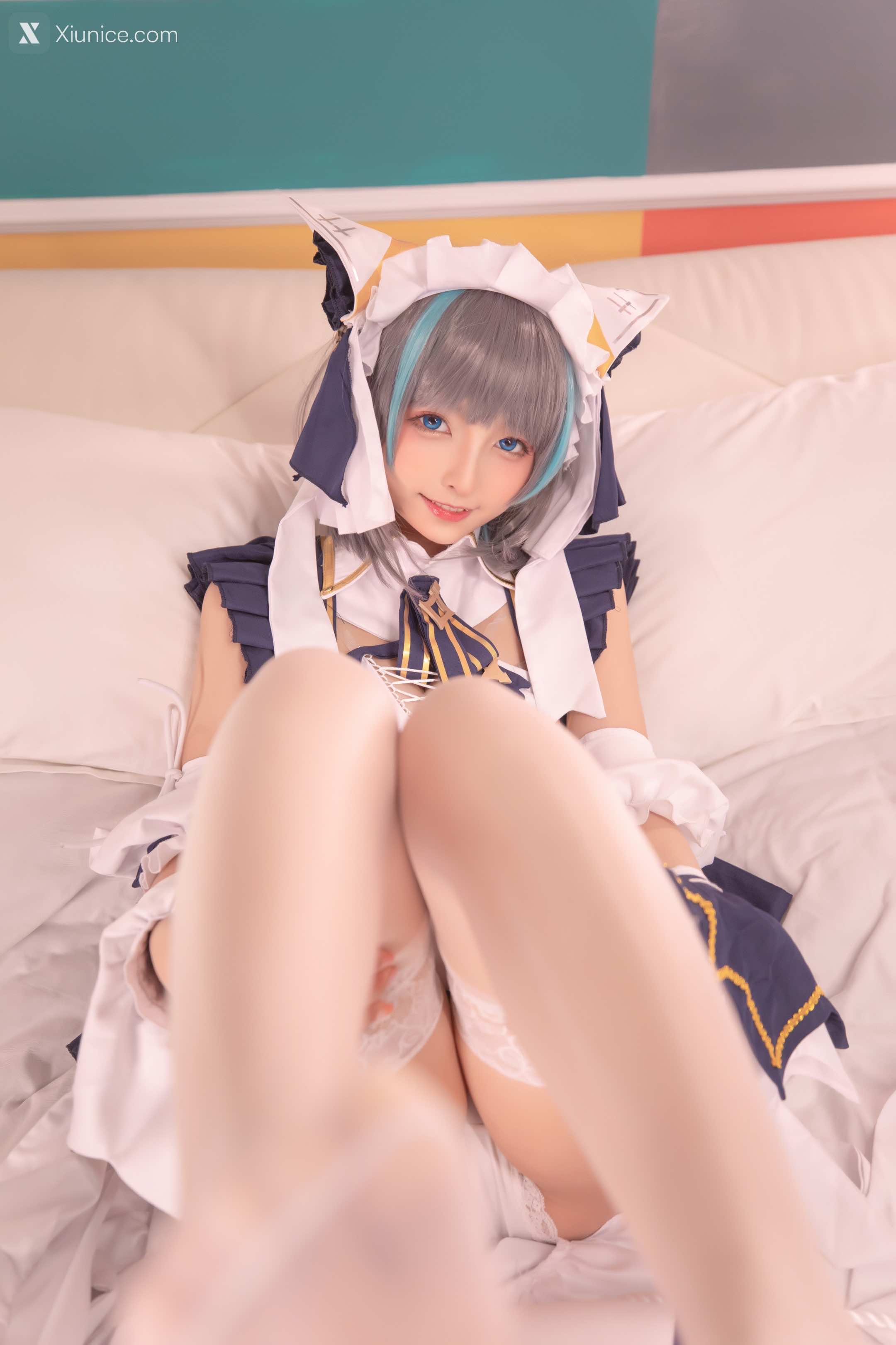 Coser@神楽坂真冬 Vol.085 绝对企画-柴郡cos《纯色庭院》 第103张