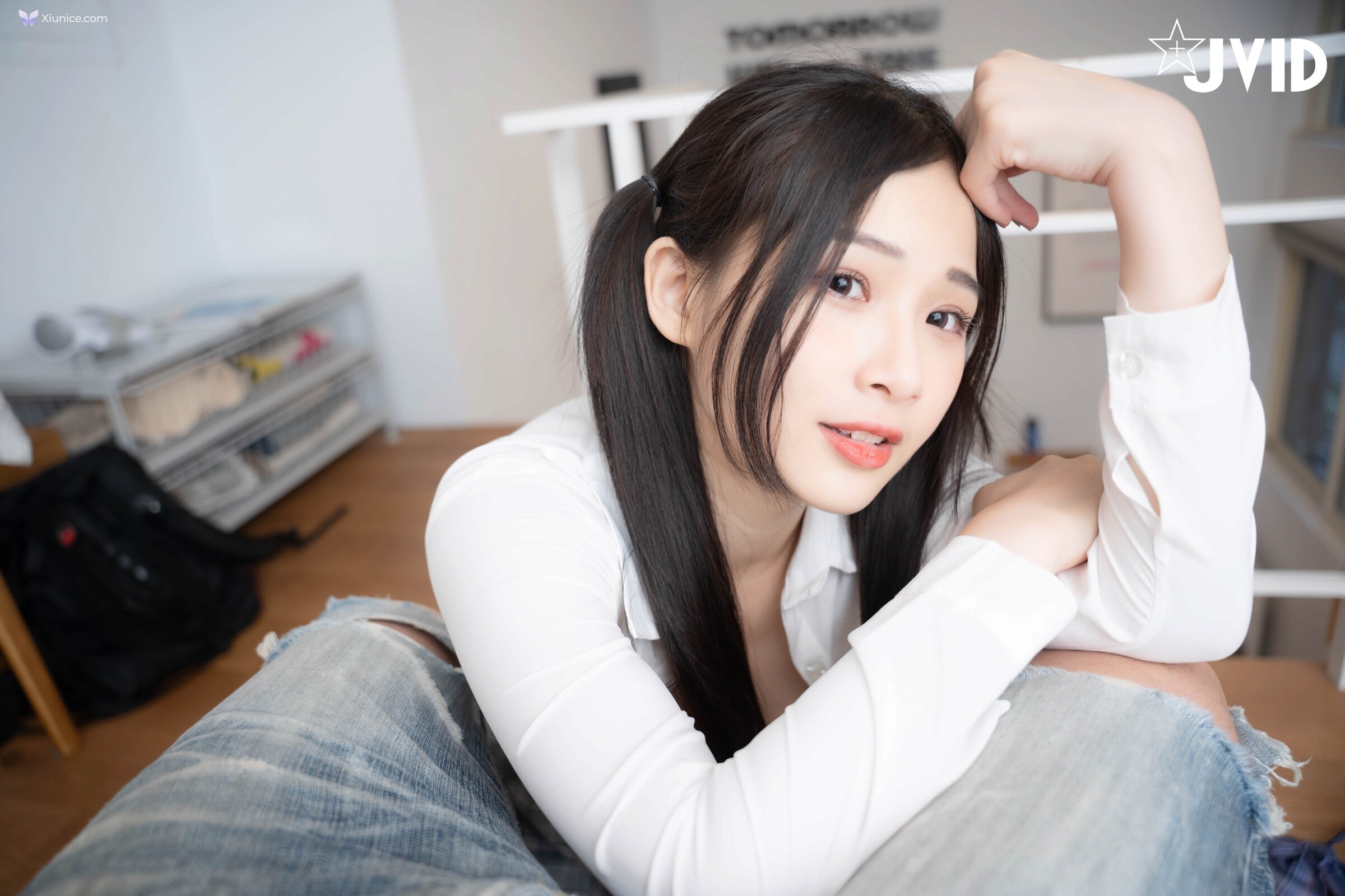 JVID 婕咪 Juice – 不能發出聲音雙馬尾再次逆麟.又在學長胯下玩起來 第19张