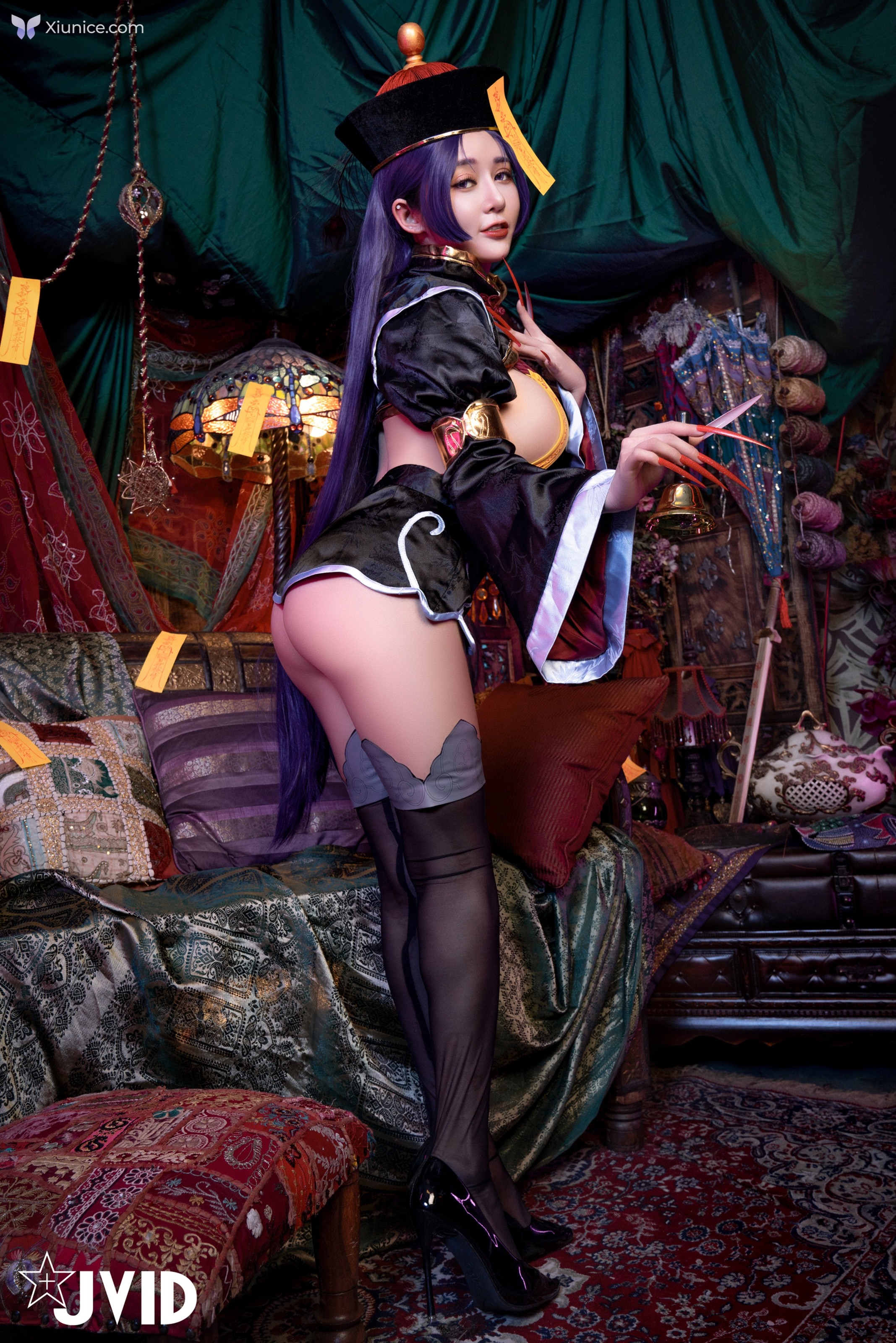 JVID 甜心幫 ღ 安希 – 菰蒲風動縱斜影殭屍奶光安希膣得液滿 第18张