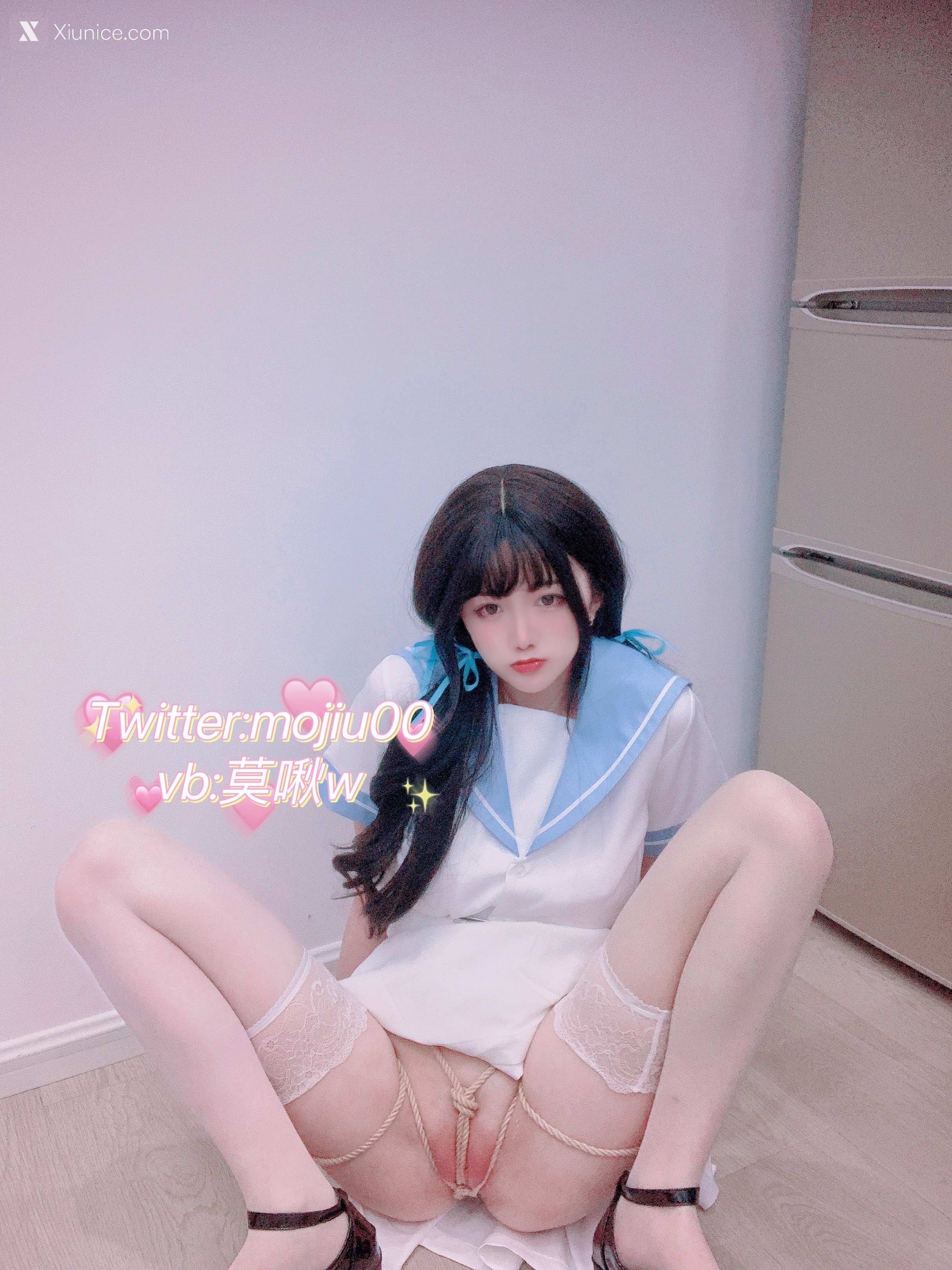 Coser@小青茗 反差美少女诱惑白丝JK 第12张