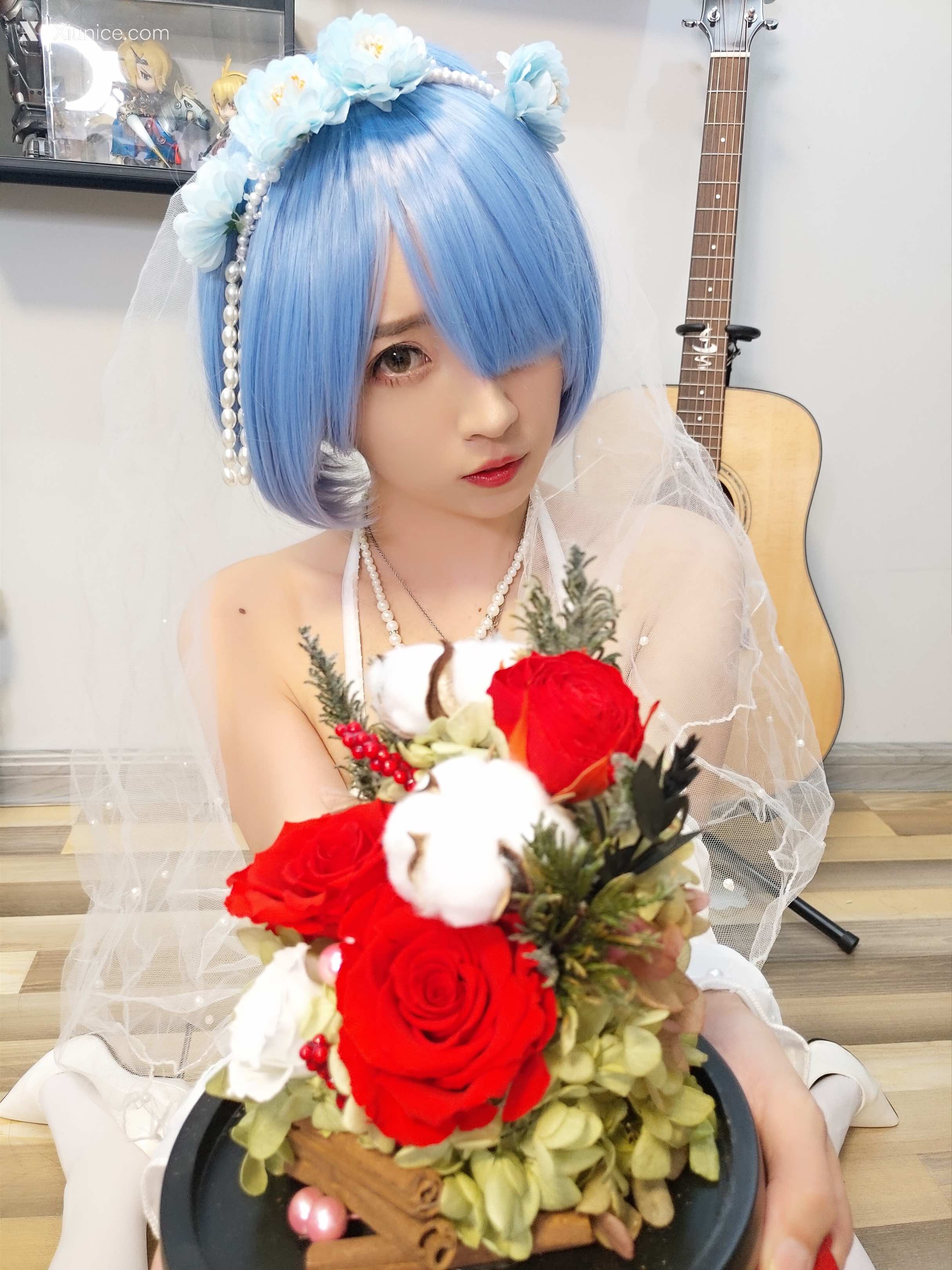 Coser@小女巫露娜 Vol.006 雷姆婚纱 第18张