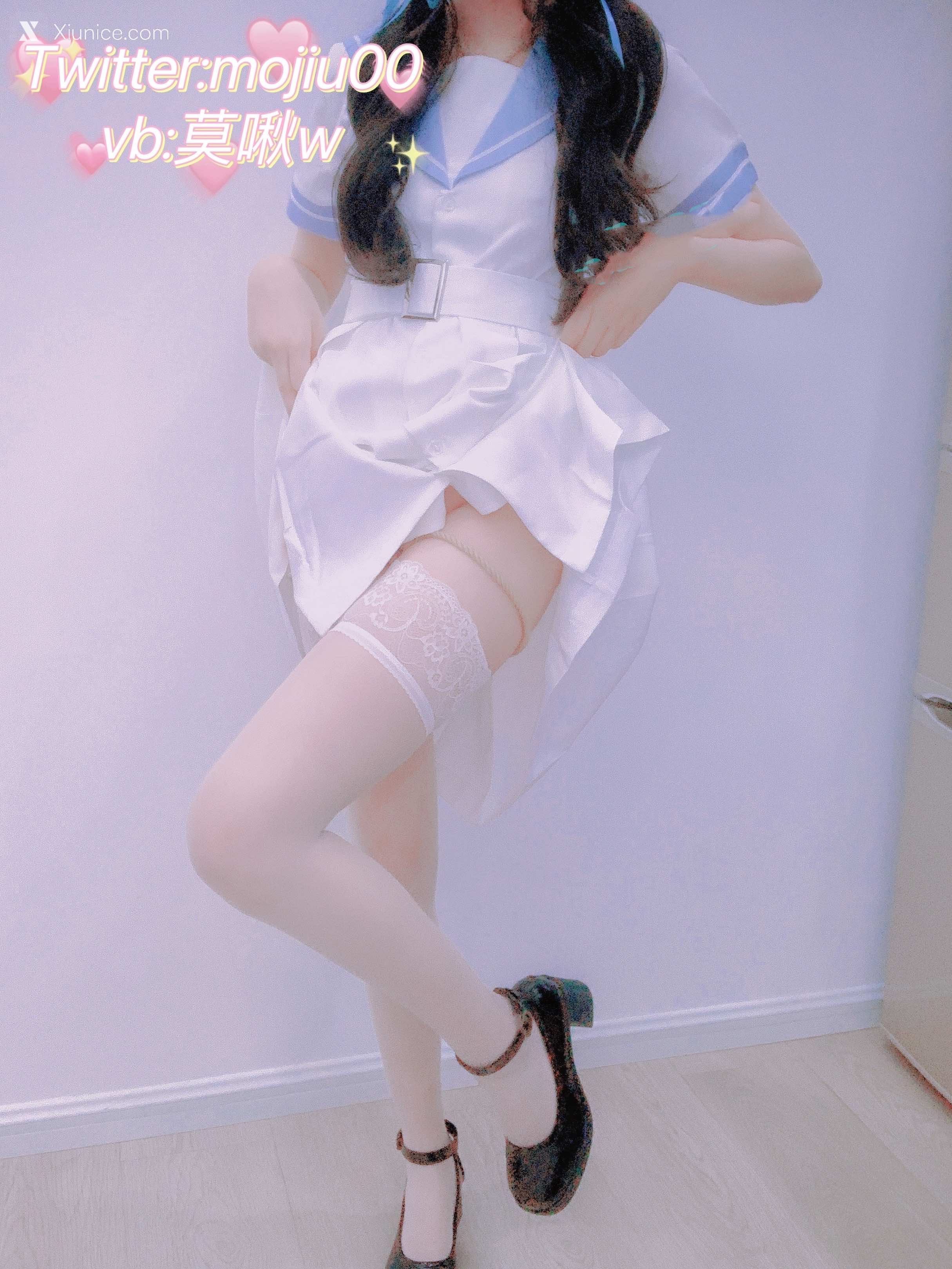 Coser@小青茗 反差美少女诱惑白丝JK 第27张