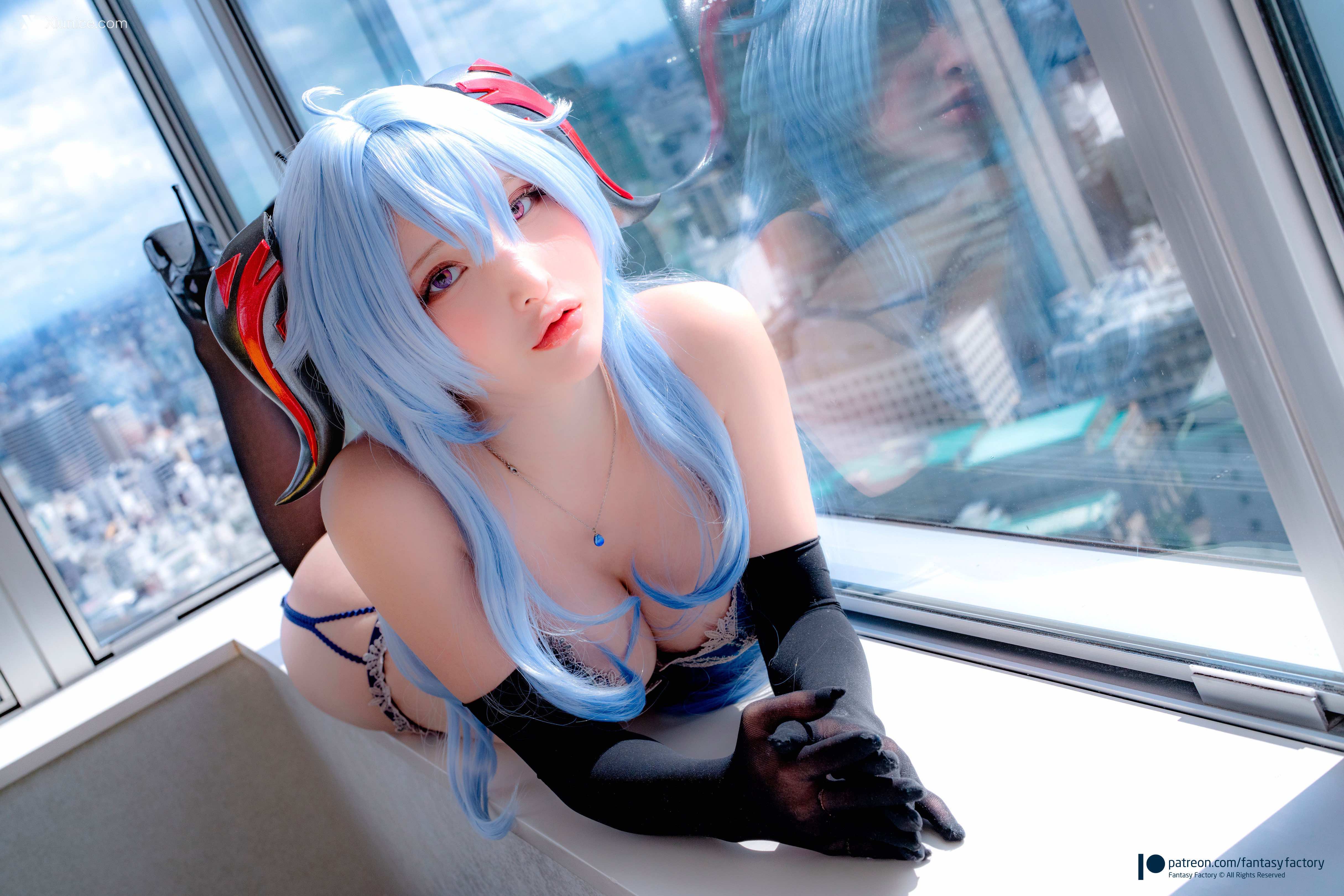 Fantasy Factory 小丁 Cosplay写真 – 甘雨内衣 第24张