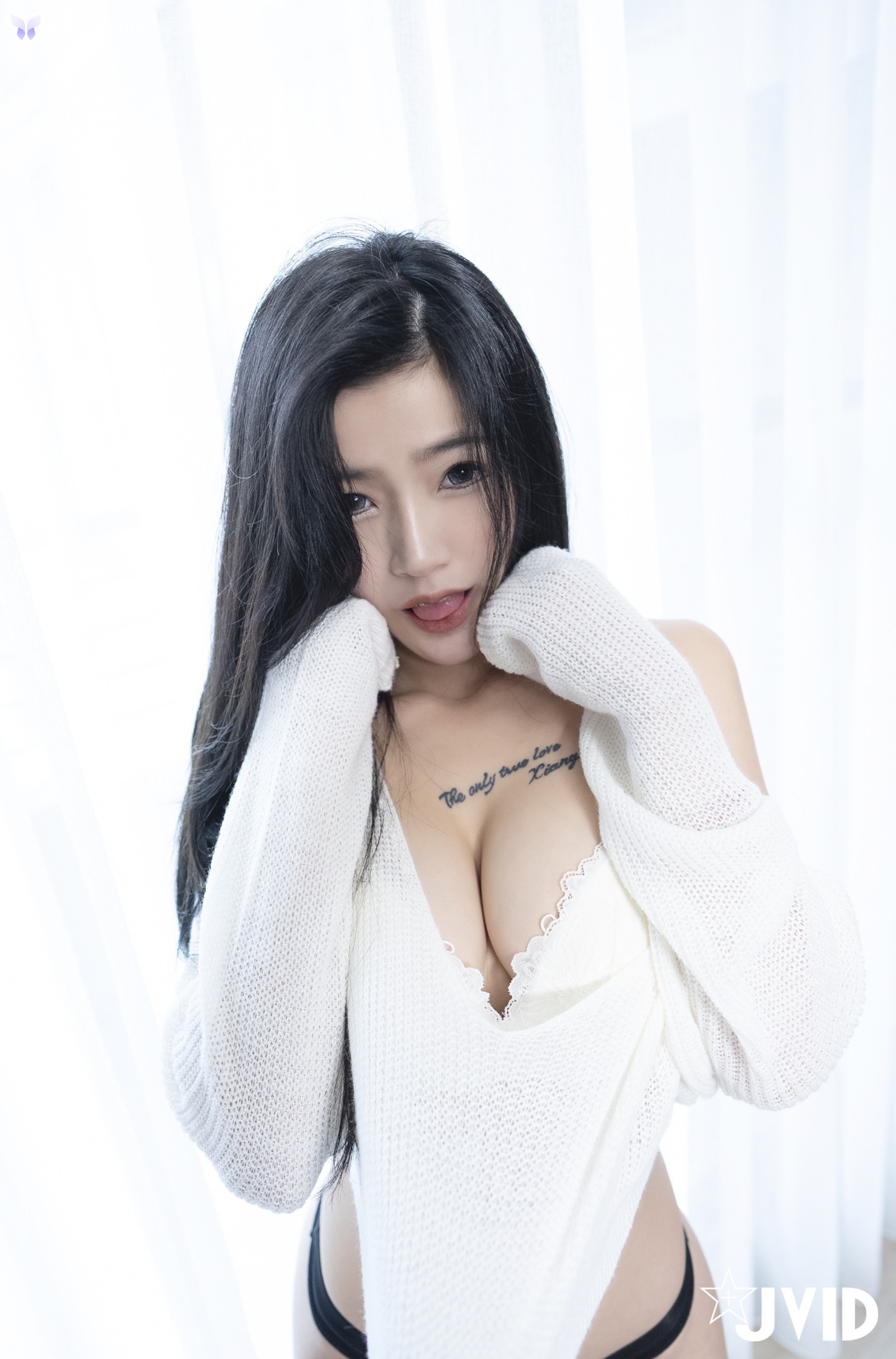 JVID 奈奈Nalnal – 全裸上空哥哥 用力もっともっと小隻馬趴好等著你來用力 第45张