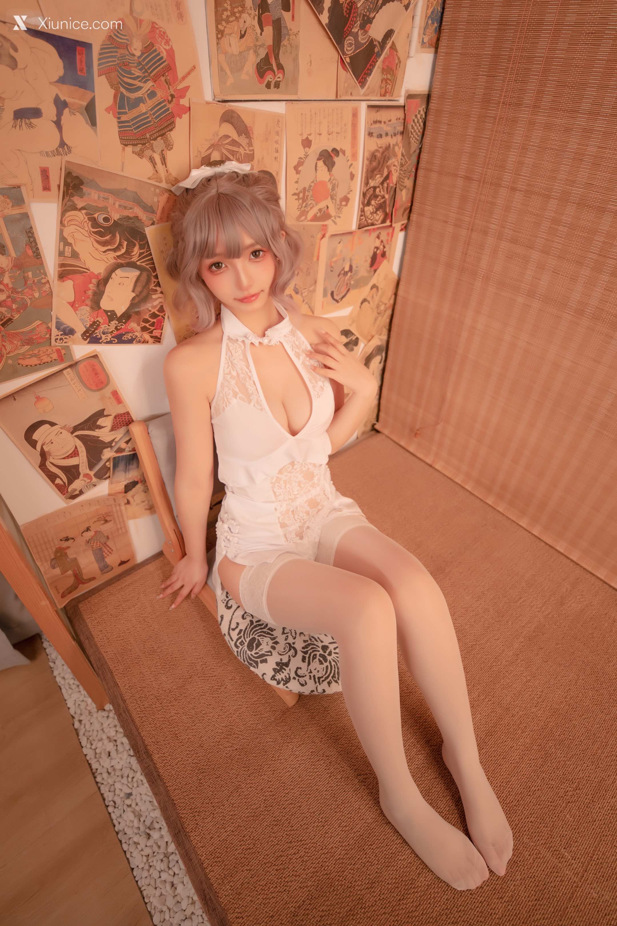 Coser@神楽坂真冬 Vol.099 白旗袍 第29张