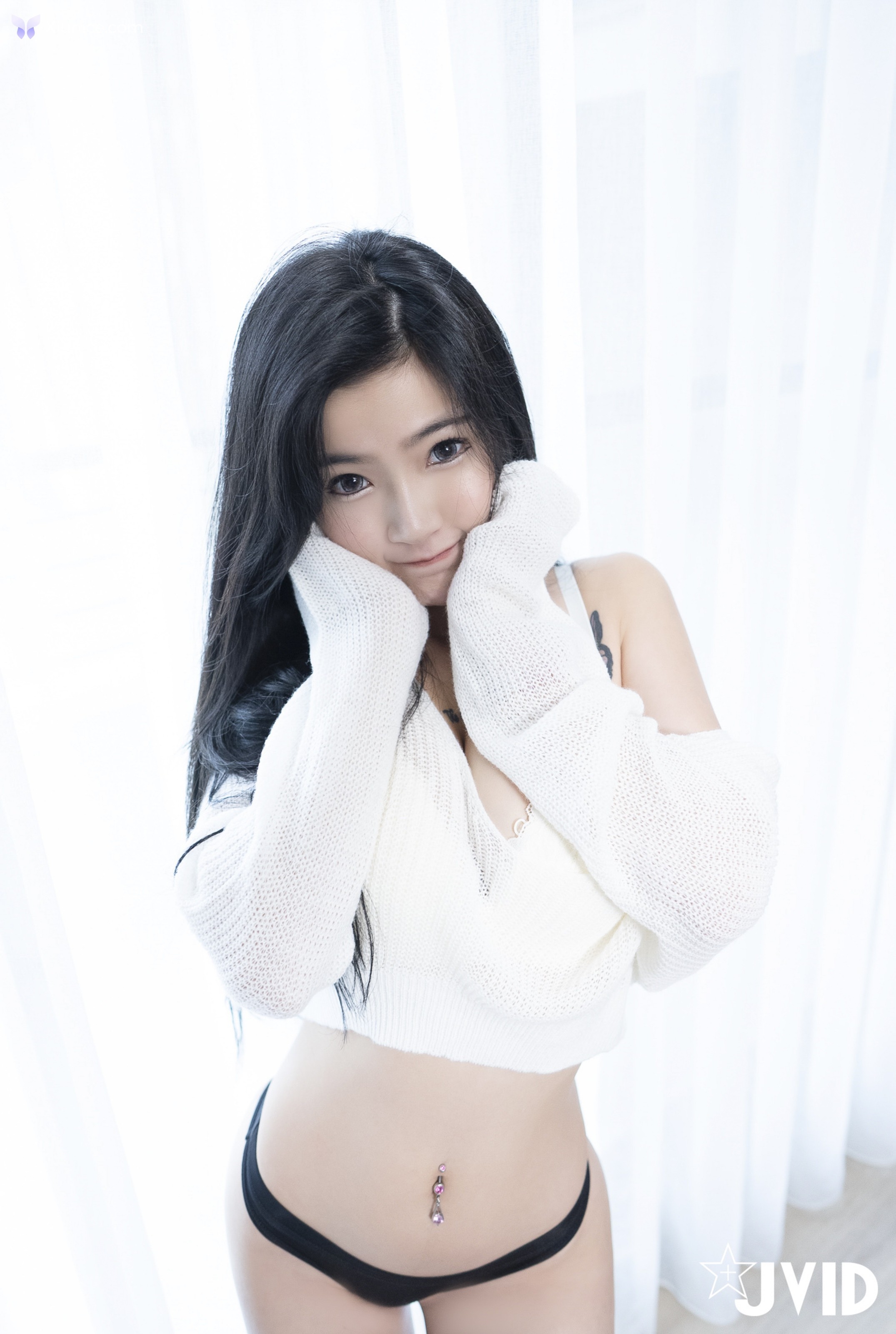 JVID 奈奈Nalnal – 全裸上空哥哥 用力もっともっと小隻馬趴好等著你來用力 第44张