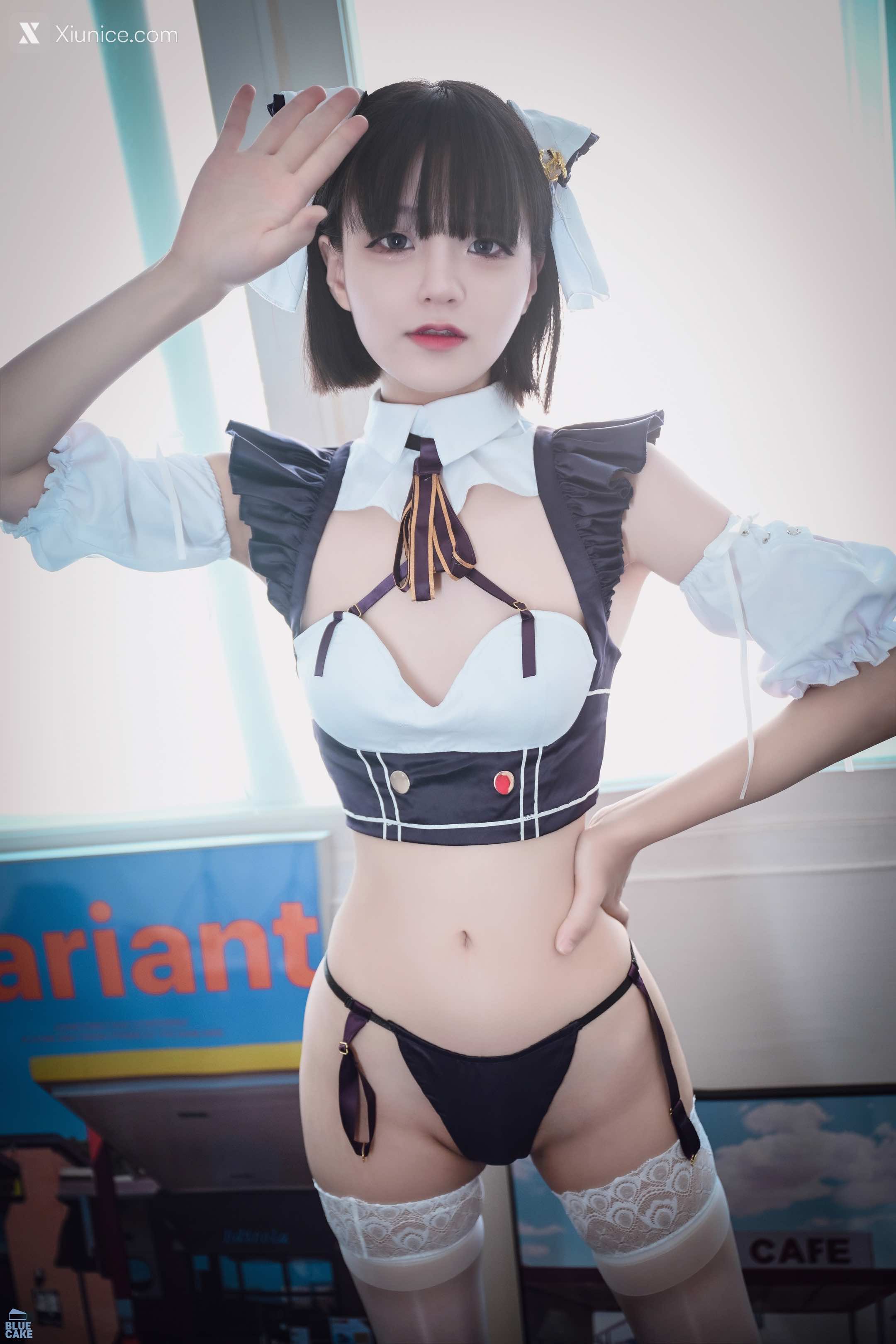 BLUECAKE Jeong Jenny (정제니) – Maid Cosplay 第9张