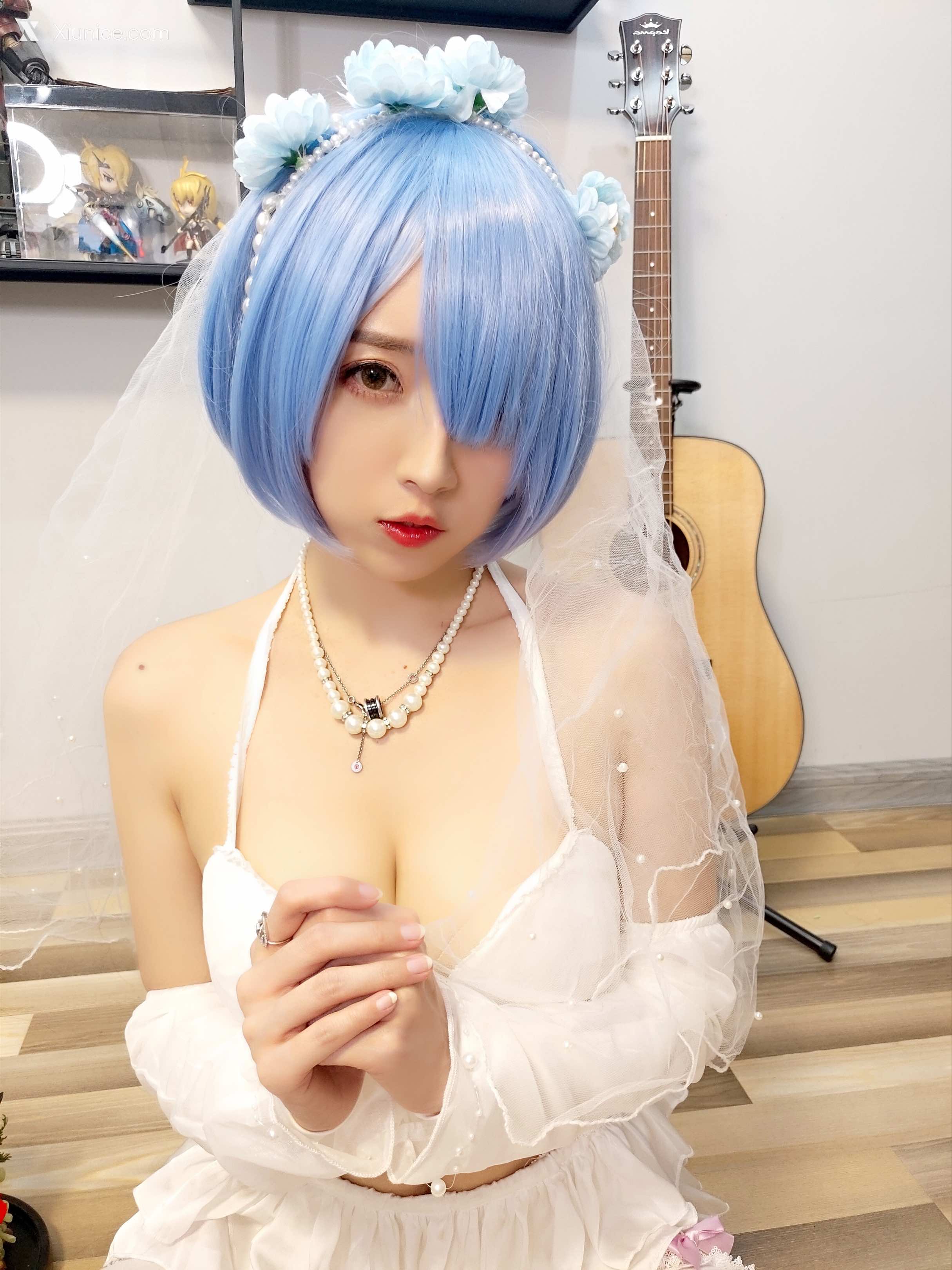 Coser@小女巫露娜 Vol.006 雷姆婚纱 第4张