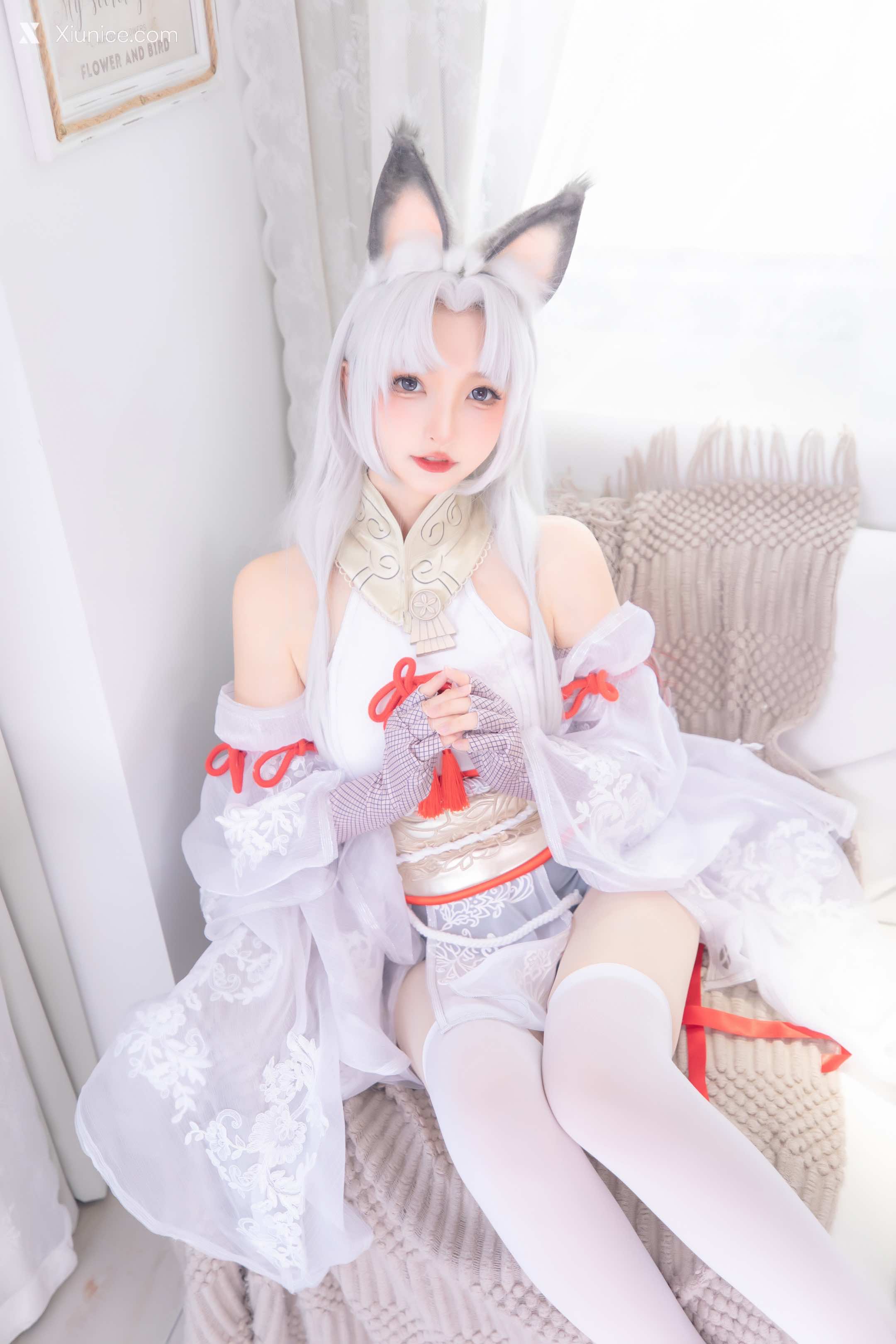 Coser@神楽坂真冬 Vol.105 白丝胡桃 第12张