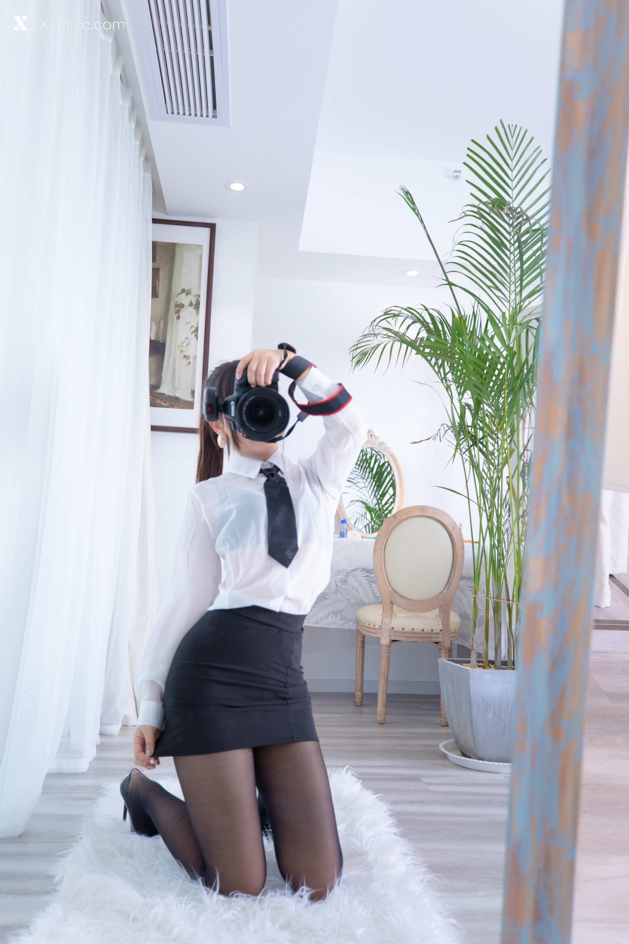 Coser@神楽坂真冬 Vol.055 电子相册-白色办公室《ホワイトオフィス》 第70张