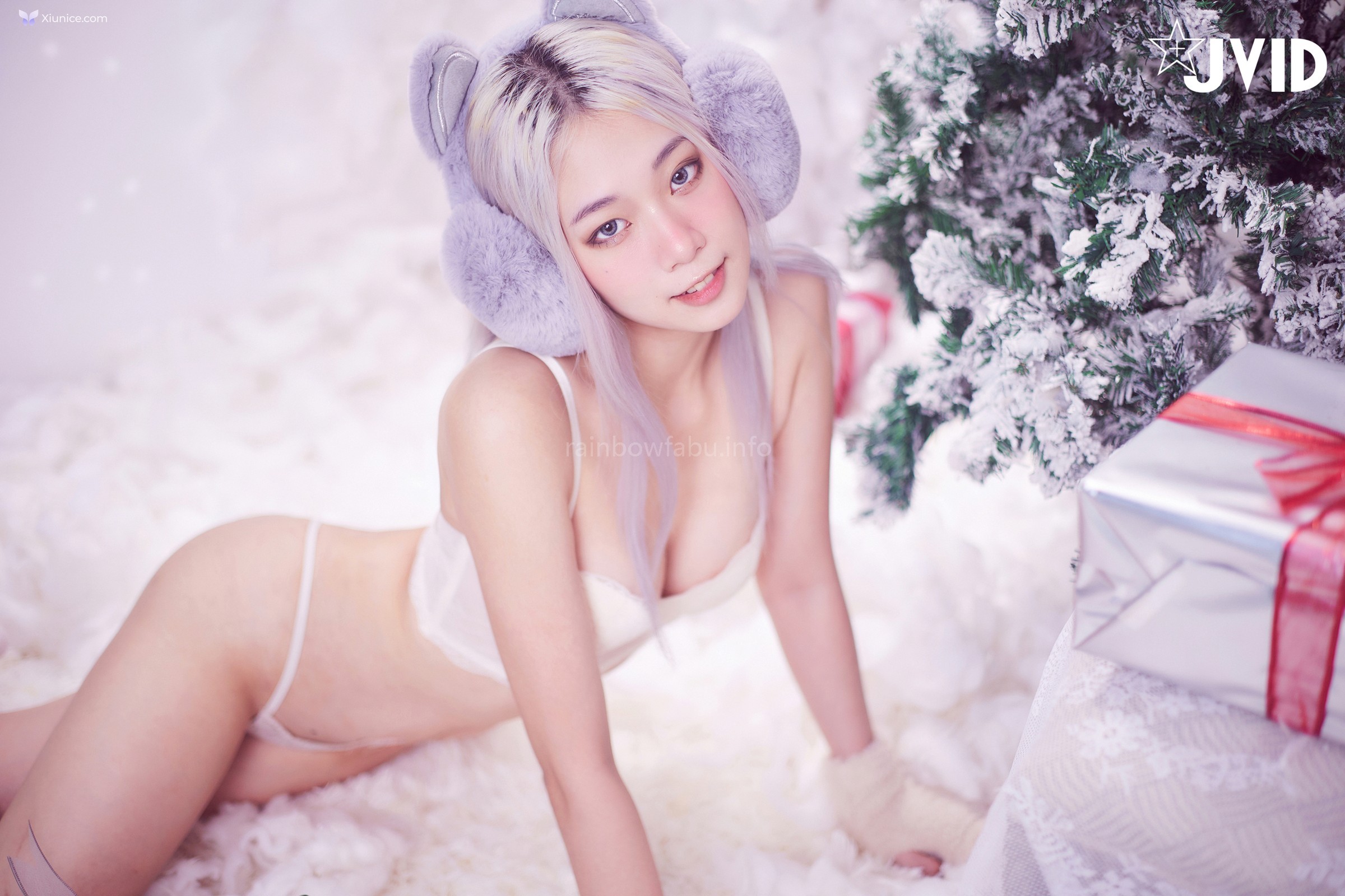 JVID Verna – 性感的愛死寂寞人雪女Verna陪你度過聖誕寒冬 第103张