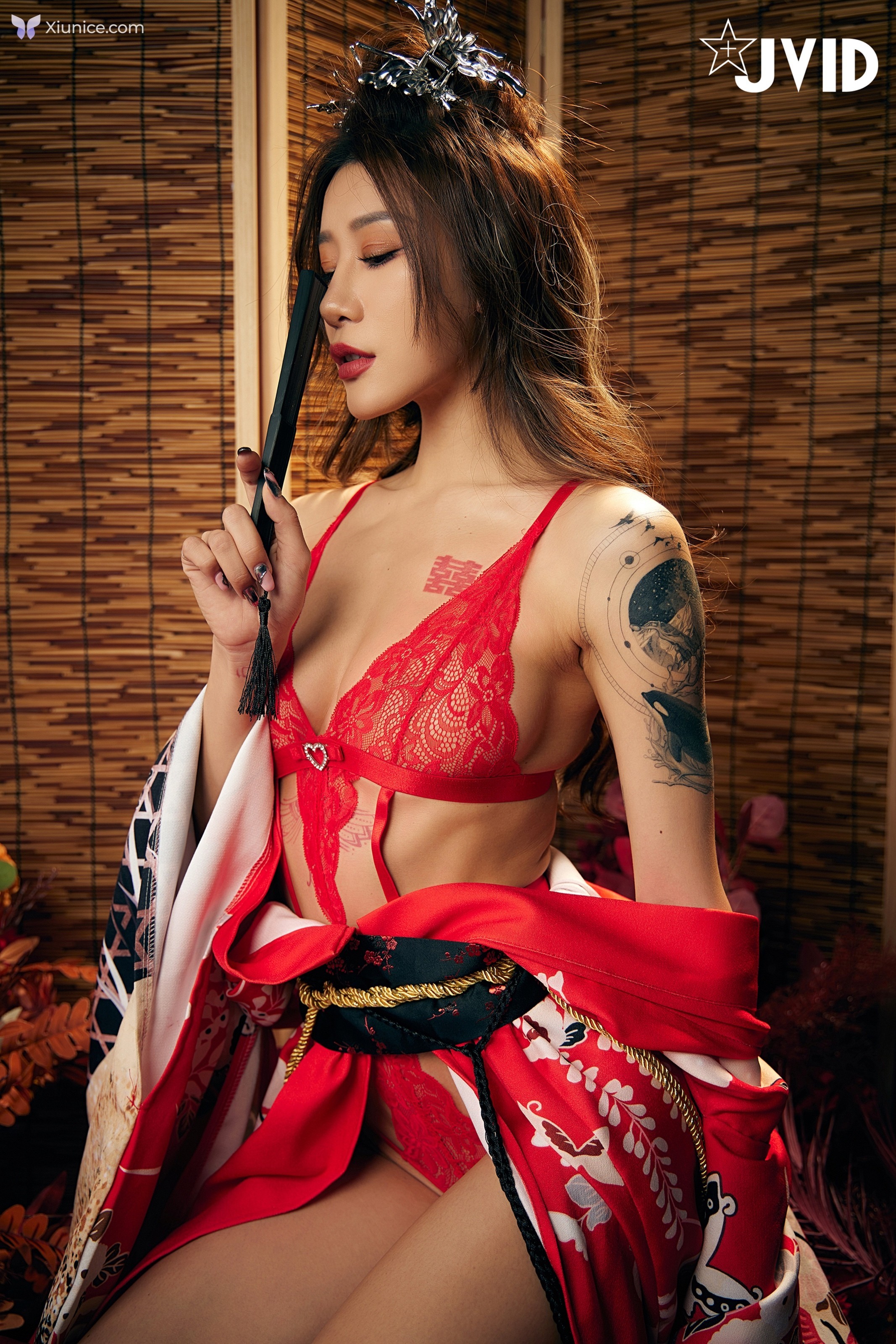 JVID Lara 雙囍 – 聖上寵幸首選傾國傾城囍媚娘 婀娜多姿 酥胸外露 第98张