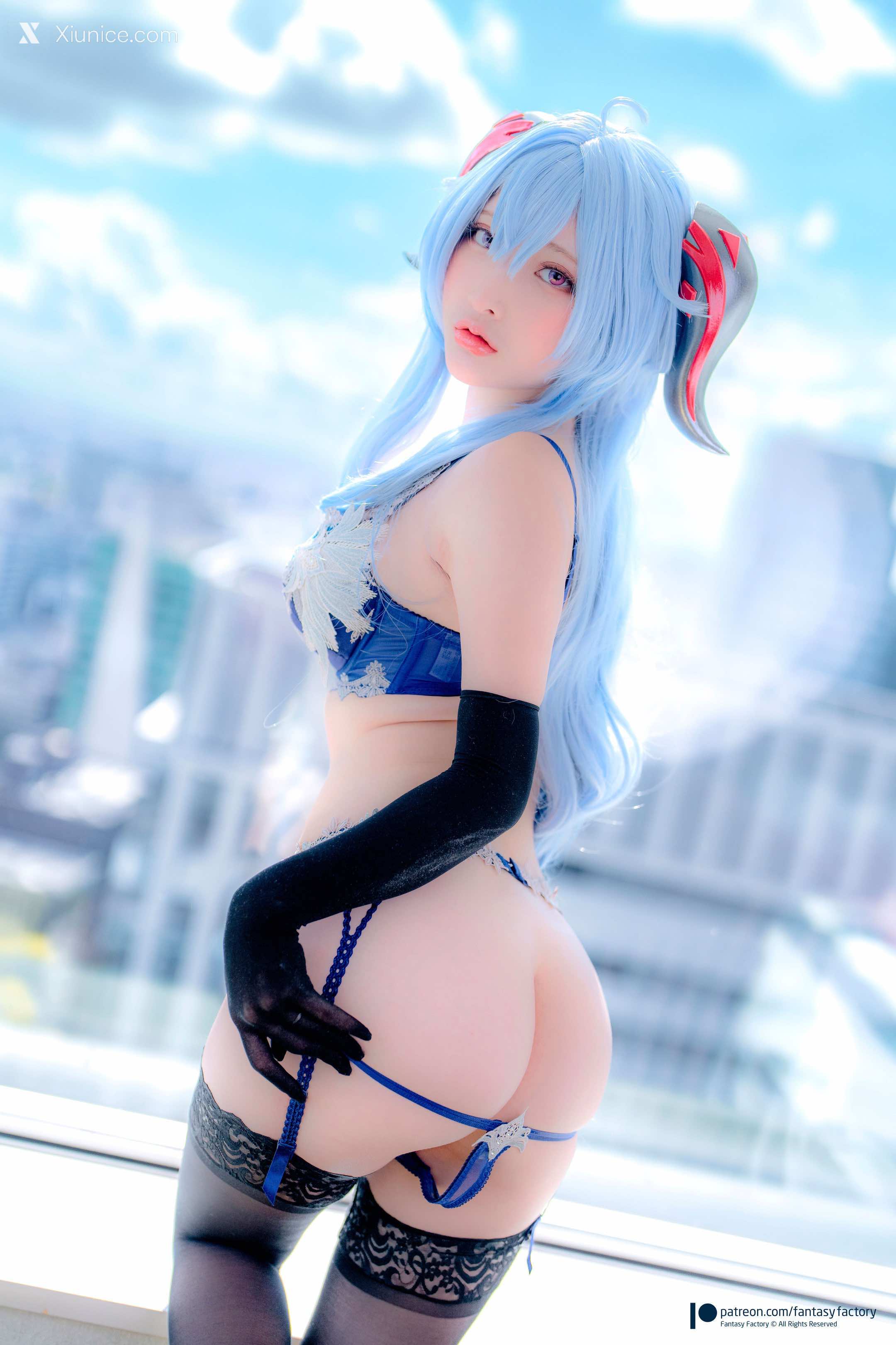 Fantasy Factory 小丁 Cosplay写真 – 甘雨内衣 第30张