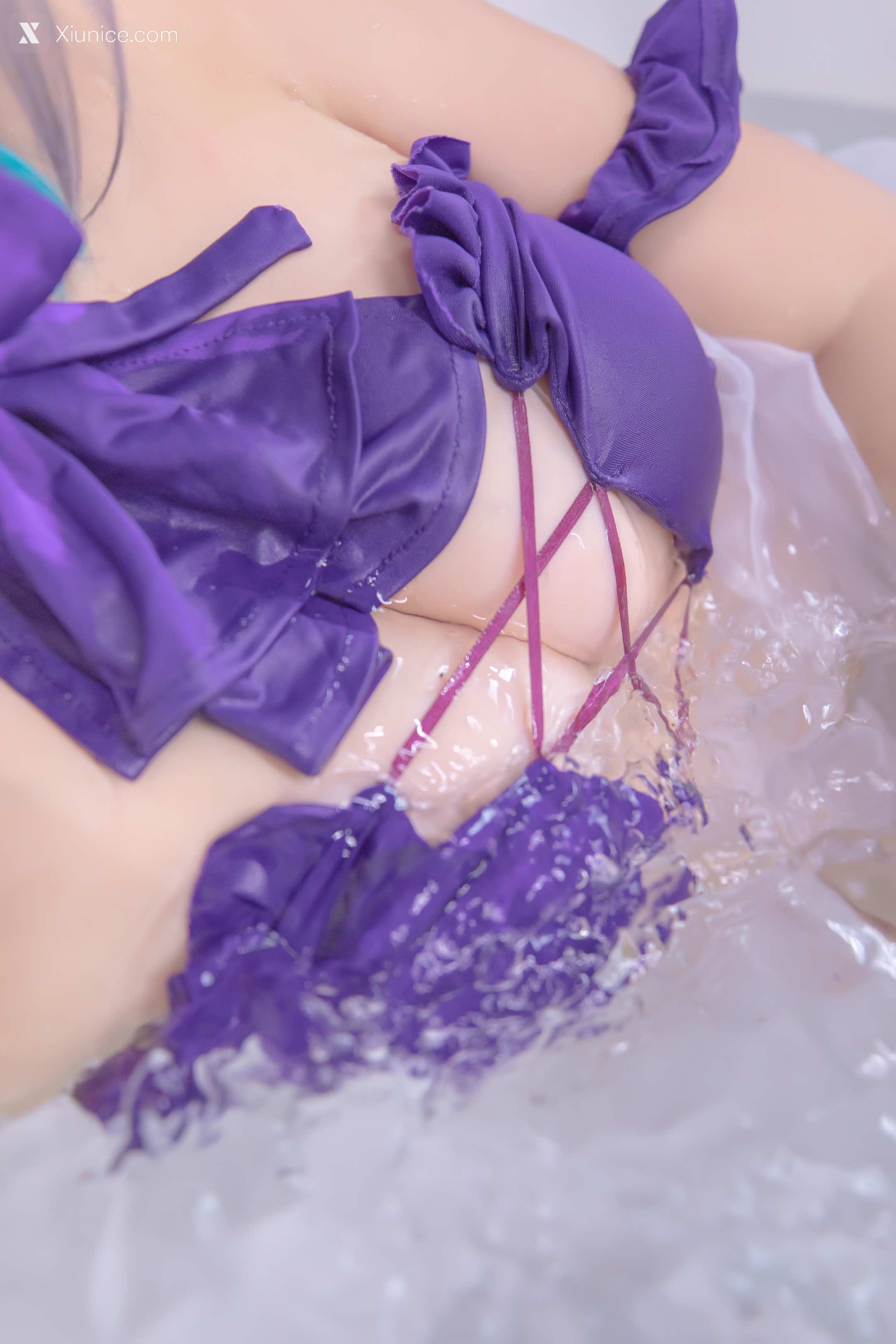 Coser@神楽坂真冬 Vol.085 绝对企画-柴郡cos《纯色庭院》 第90张