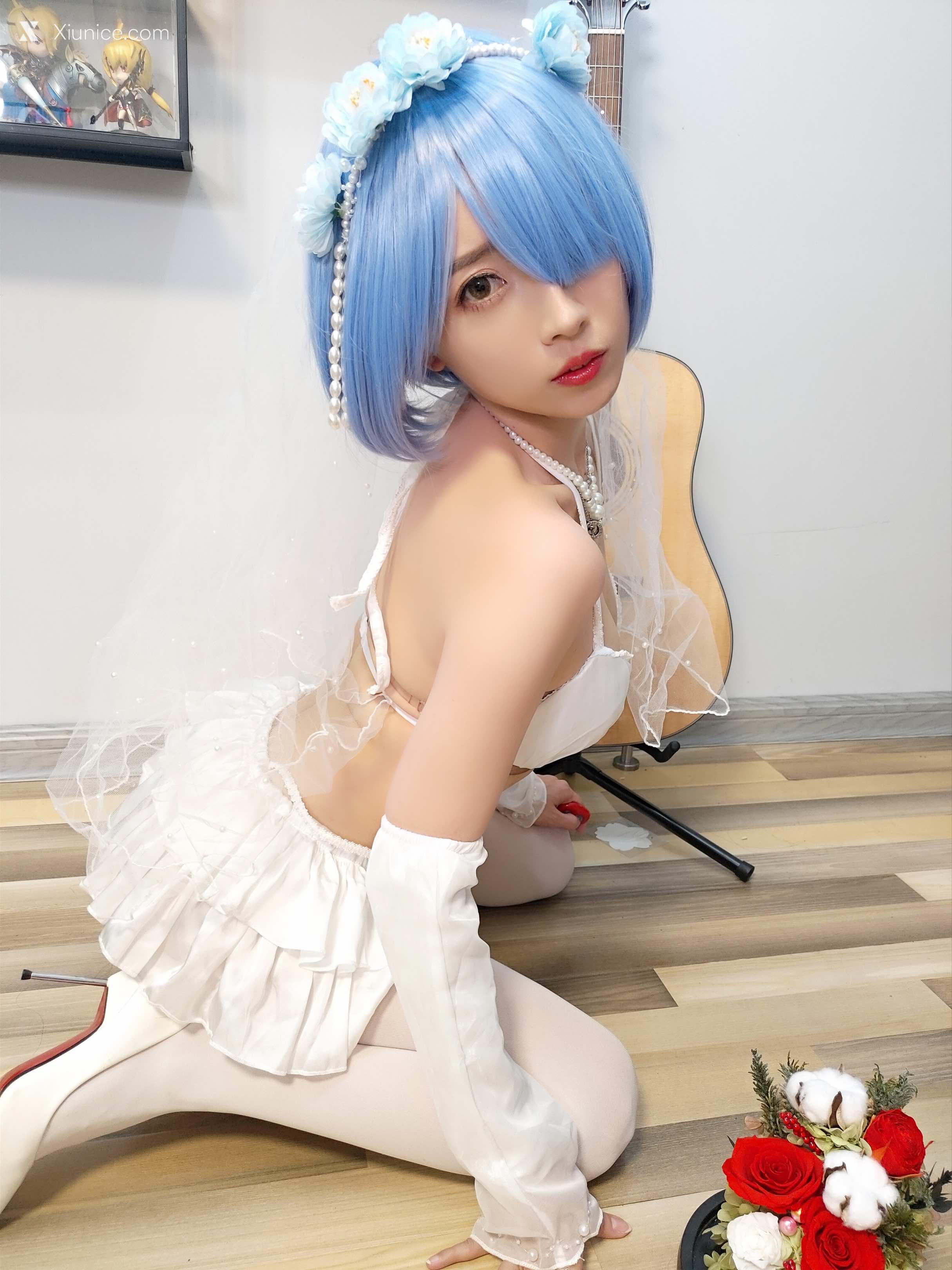 Coser@小女巫露娜 Vol.006 雷姆婚纱 第13张