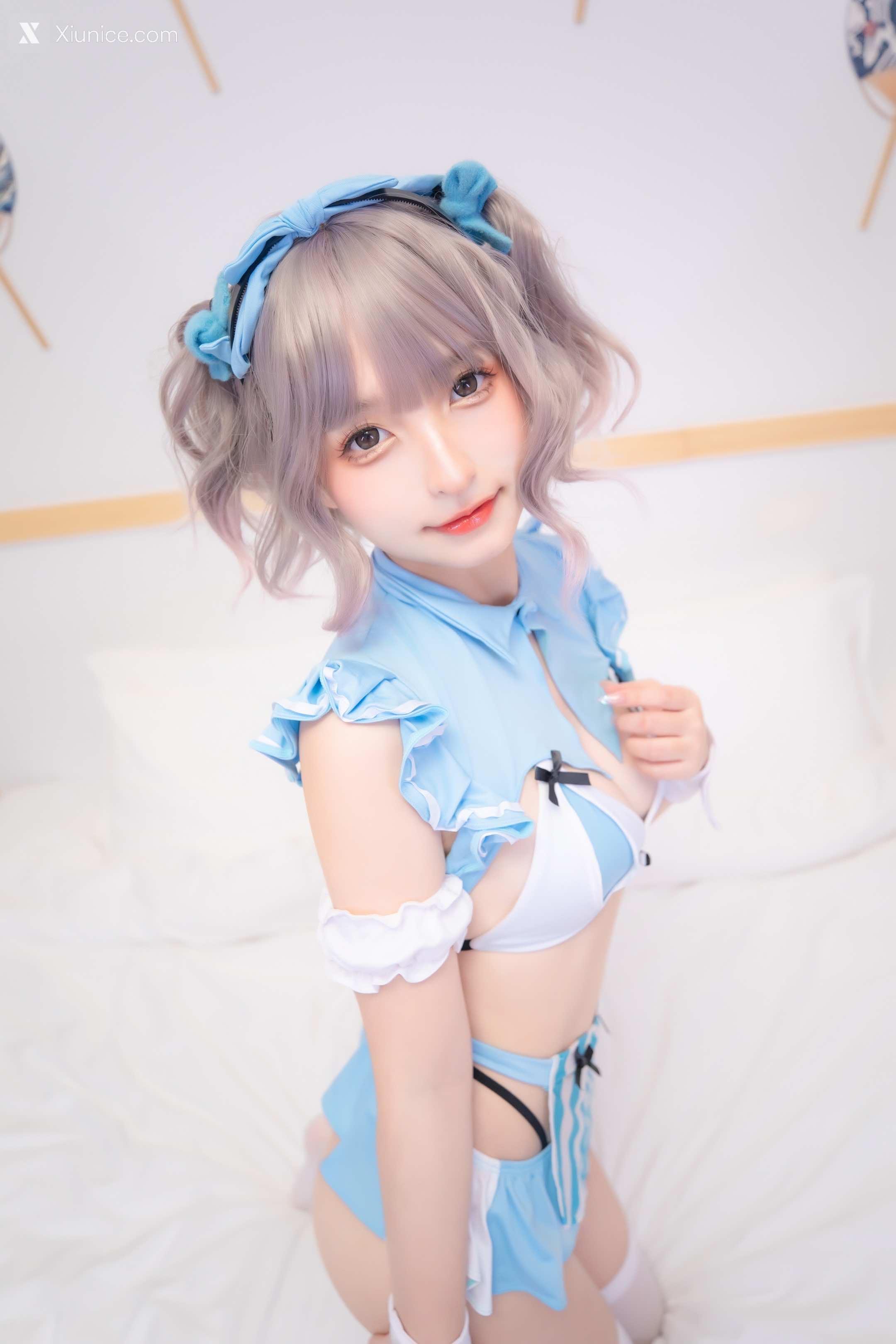 Coser@神楽坂真冬 Vol.097 蓝调女仆 第46张
