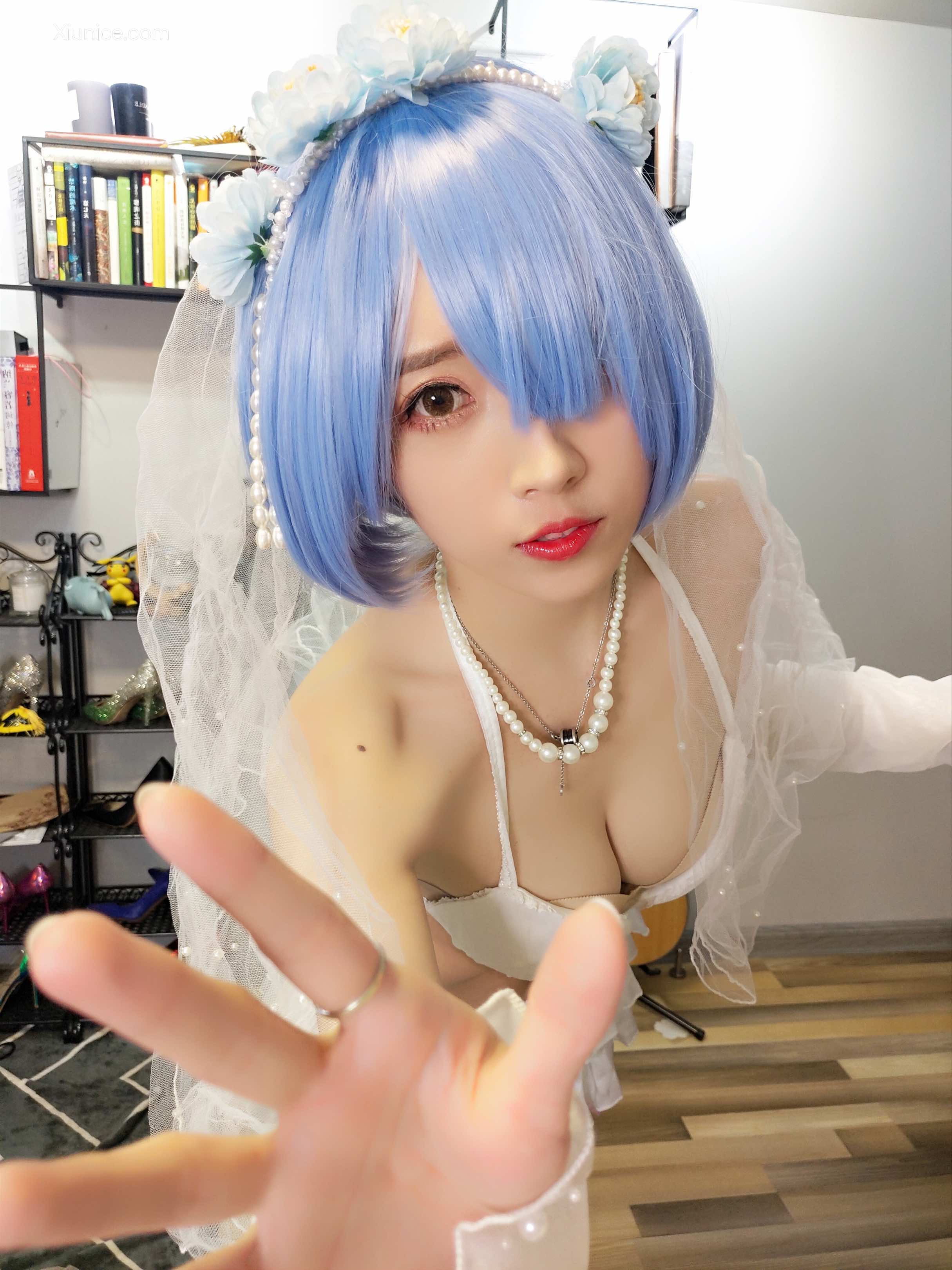 Coser@小女巫露娜 Vol.006 雷姆婚纱 第20张