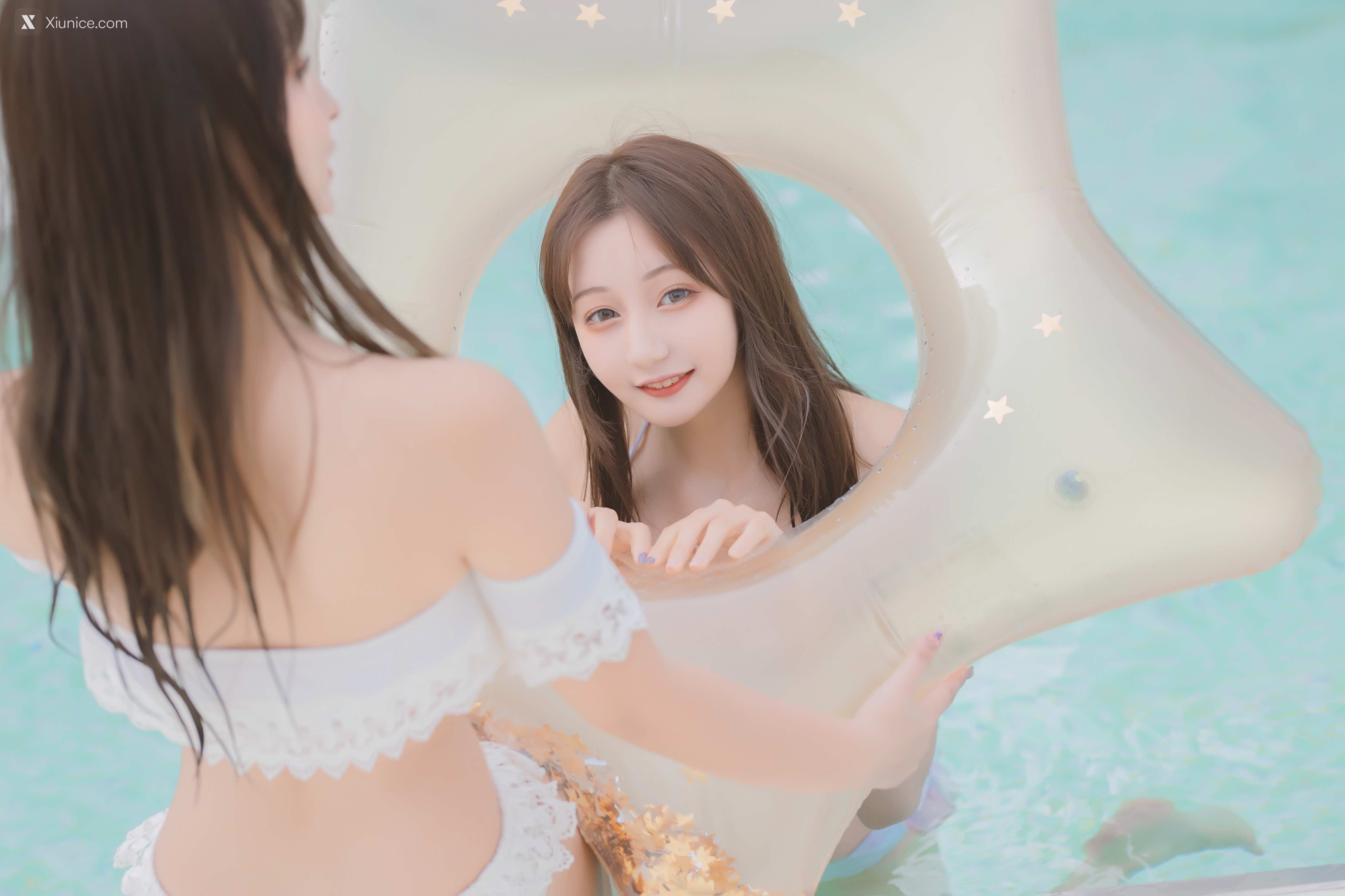 Coser@神楽坂真冬 Vol.058 绝对企画-夏日双人比基尼《笑颜水时计》 第47张