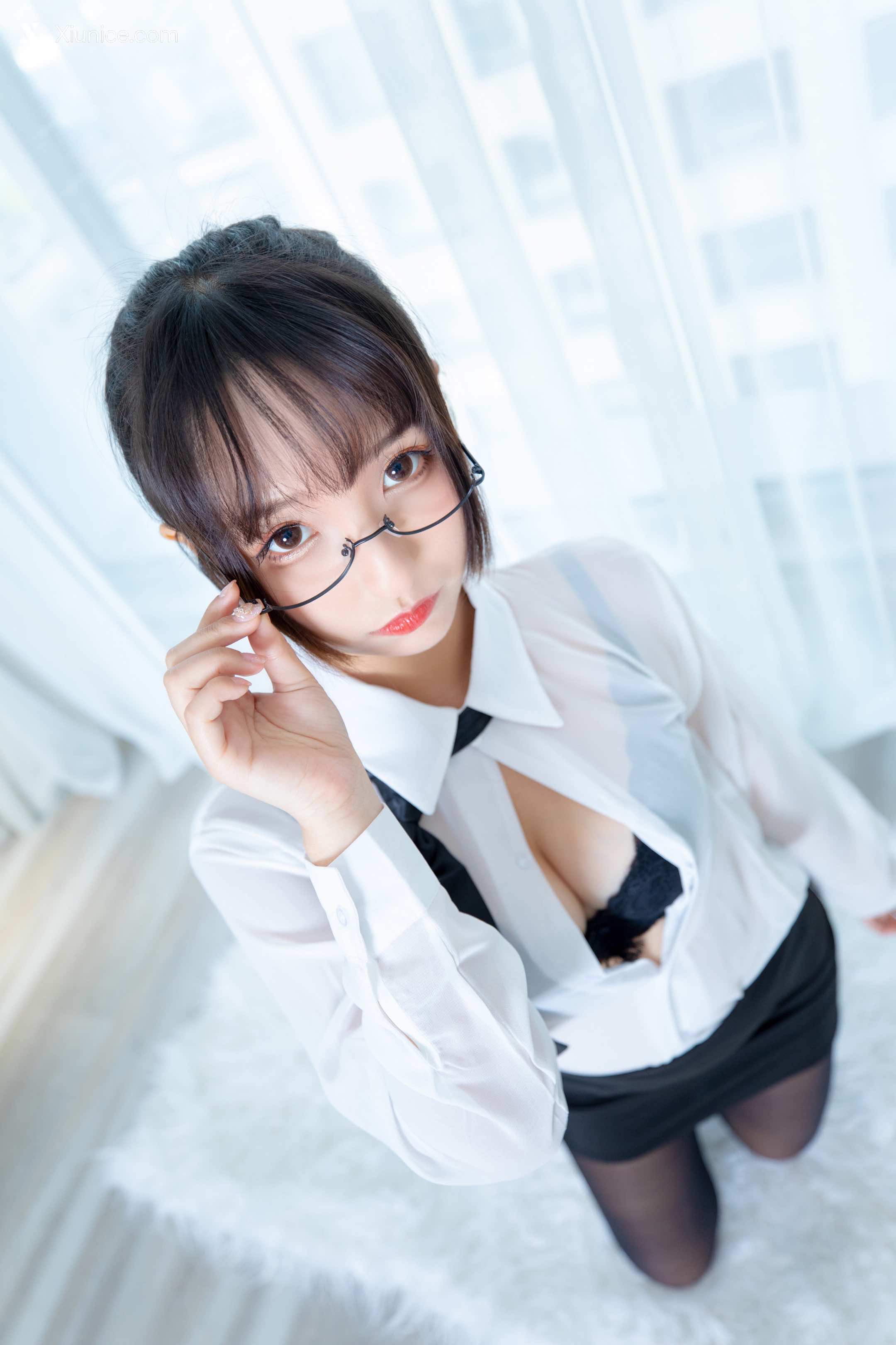 Coser@神楽坂真冬 Vol.055 电子相册-白色办公室《ホワイトオフィス》 第61张