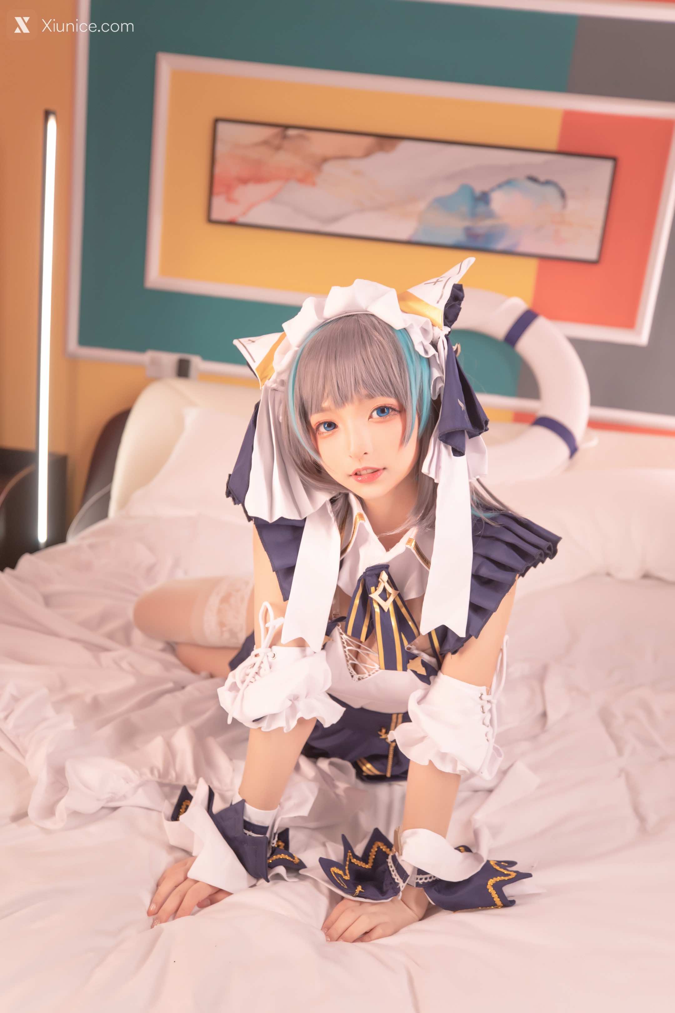 Coser@神楽坂真冬 Vol.085 绝对企画-柴郡cos《纯色庭院》 第139张