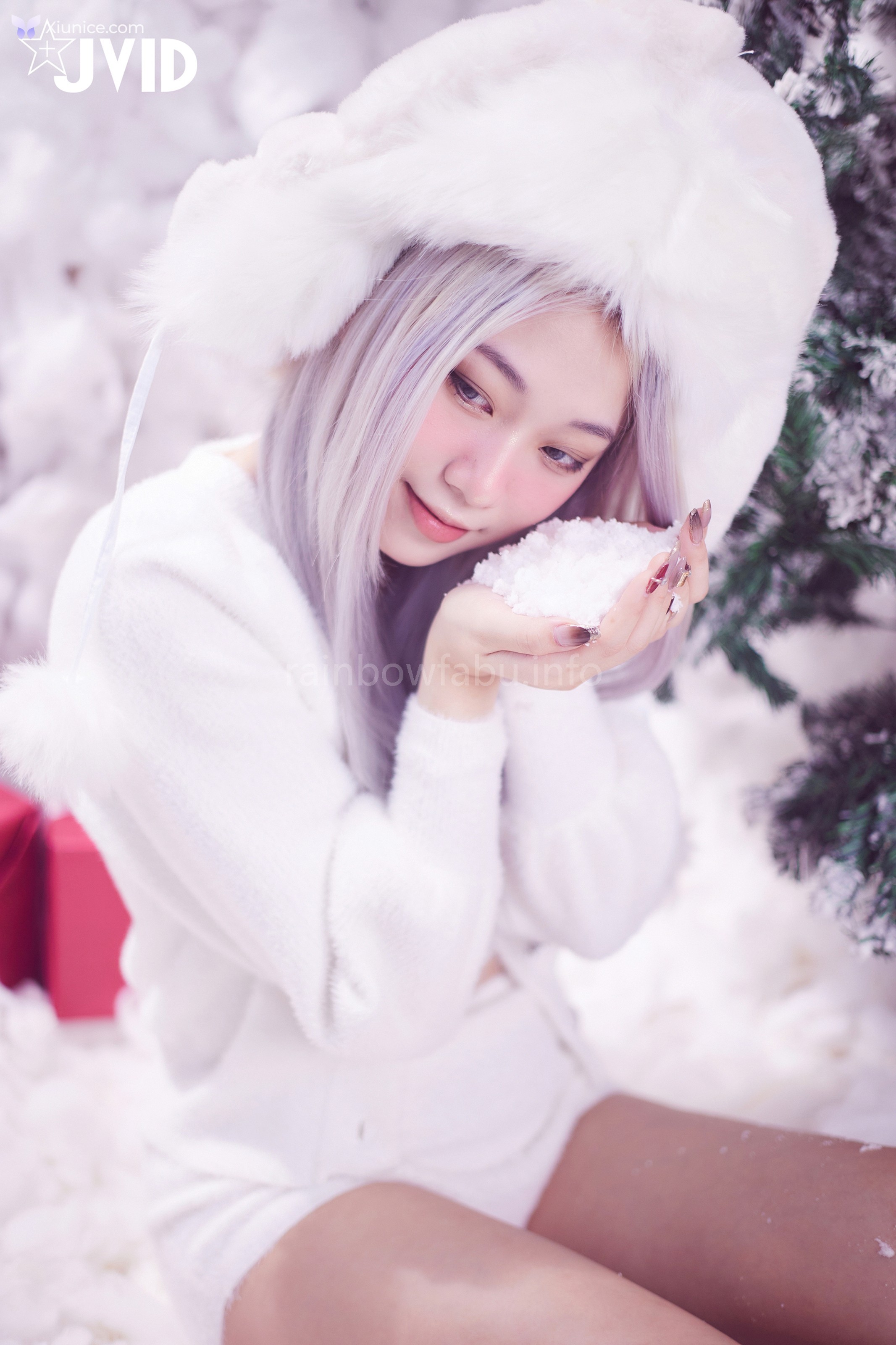 JVID Verna – 性感的愛死寂寞人雪女Verna陪你度過聖誕寒冬 第59张