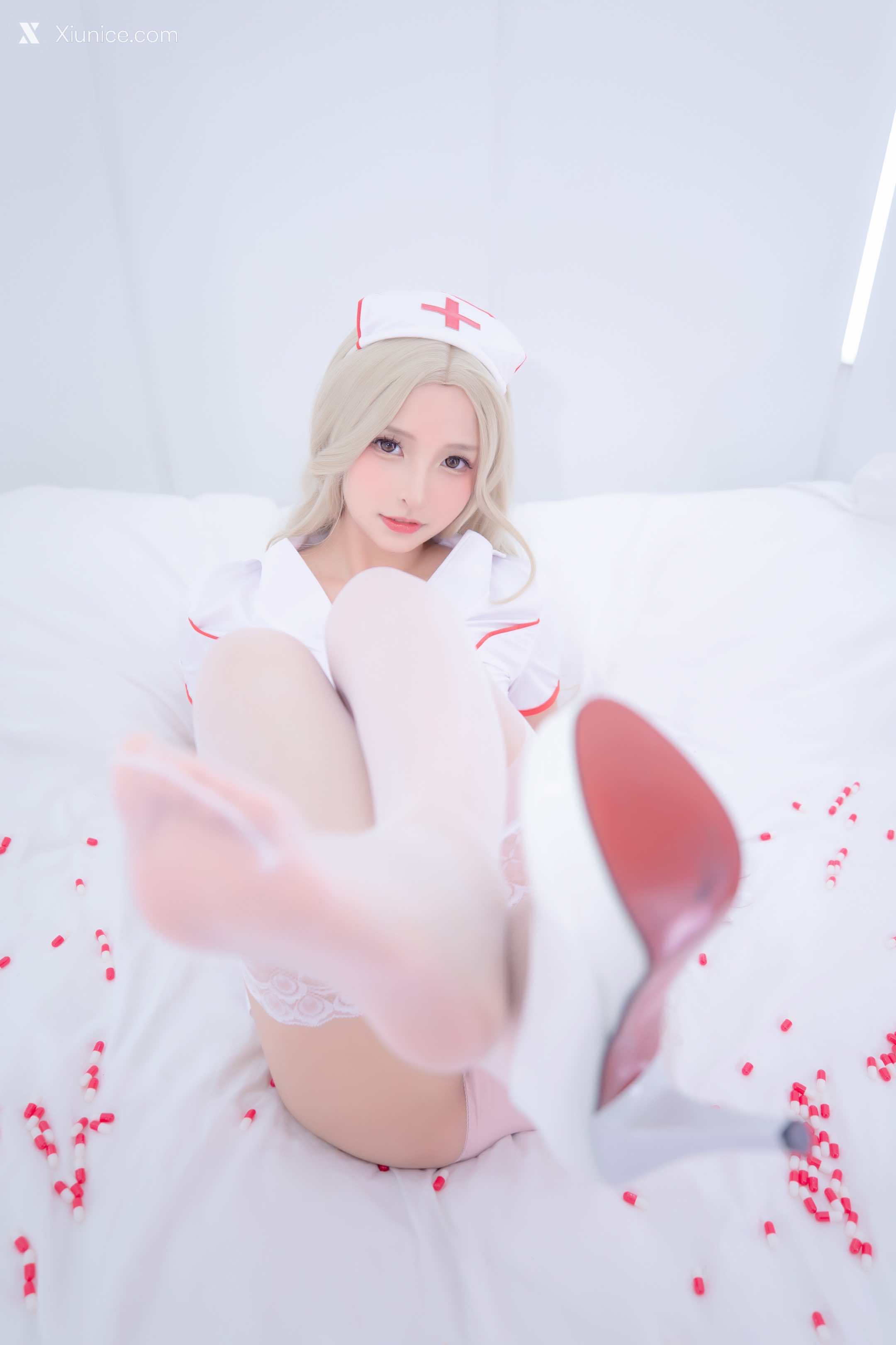 Coser@神楽坂真冬 Vol.084 绝对企画-白丝护士《心身バランス》 第108张
