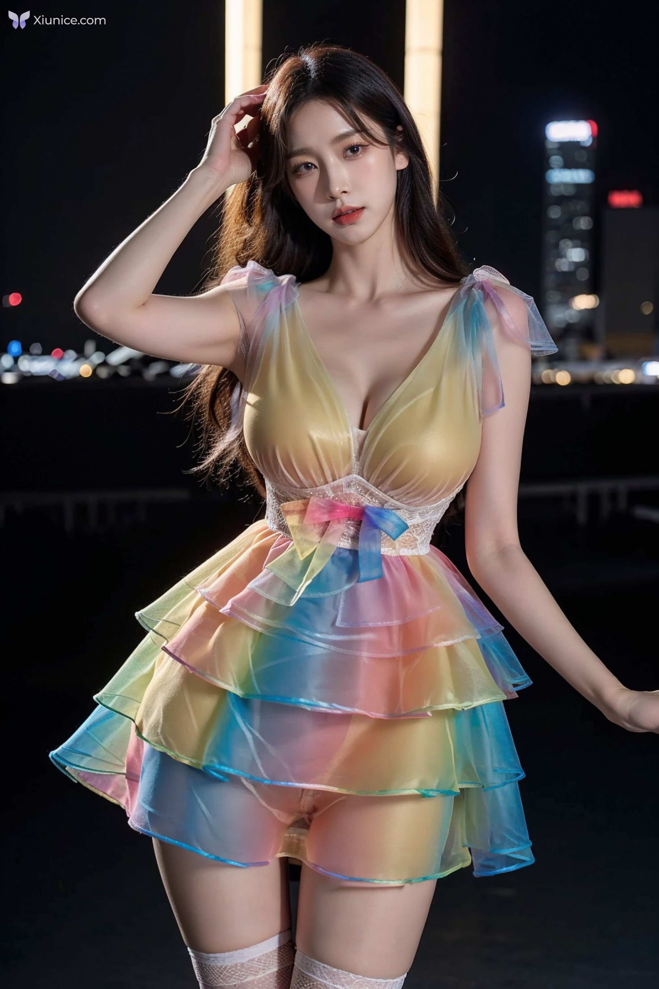 AI Girl 拟实画风-彩虹服 第11张