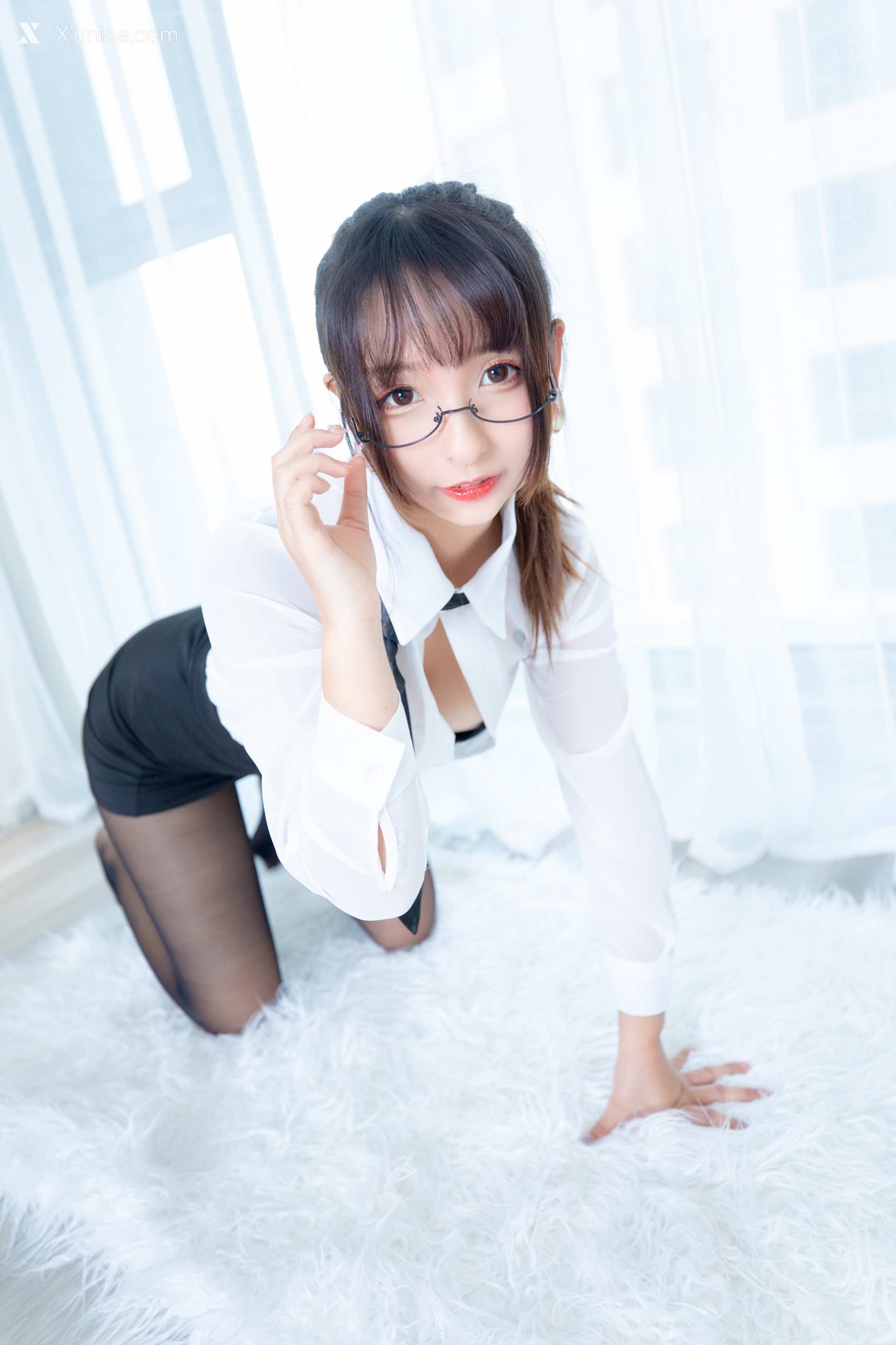 Coser@神楽坂真冬 Vol.055 电子相册-白色办公室《ホワイトオフィス》 第66张