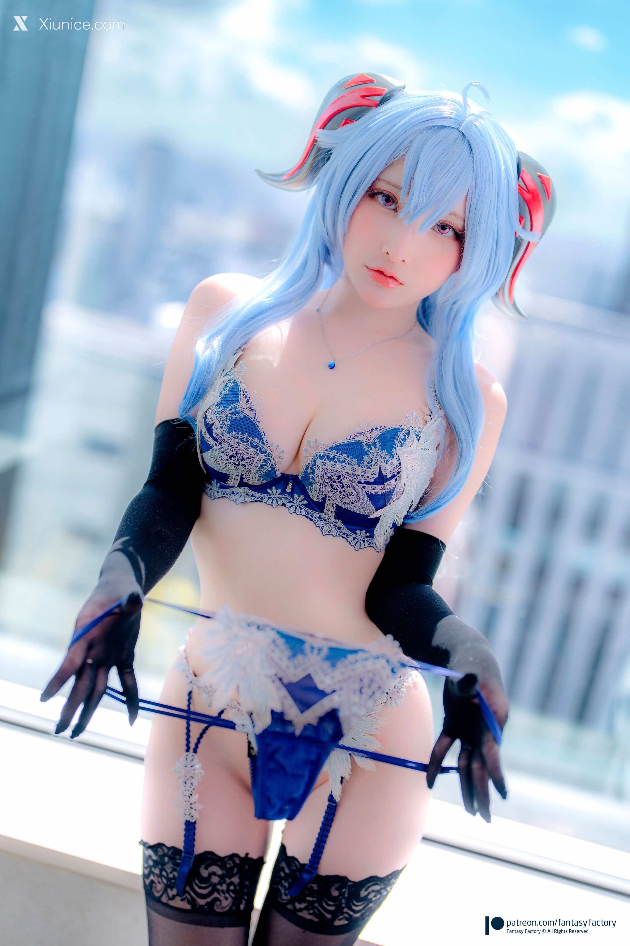 Fantasy Factory 小丁 Cosplay写真 – 甘雨内衣 第32张