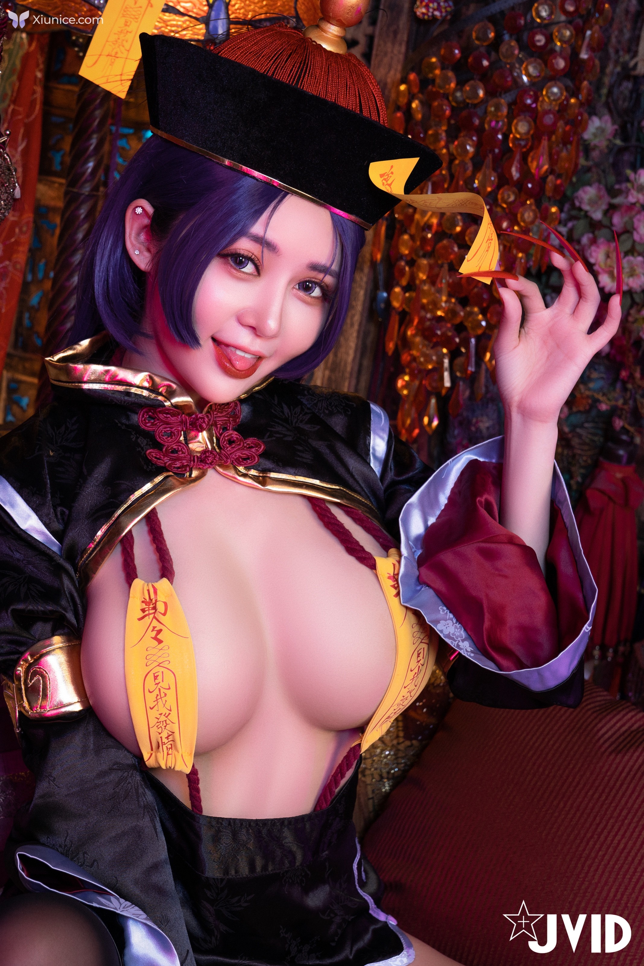 JVID 甜心幫 ღ 安希 – 菰蒲風動縱斜影殭屍奶光安希膣得液滿 第19张