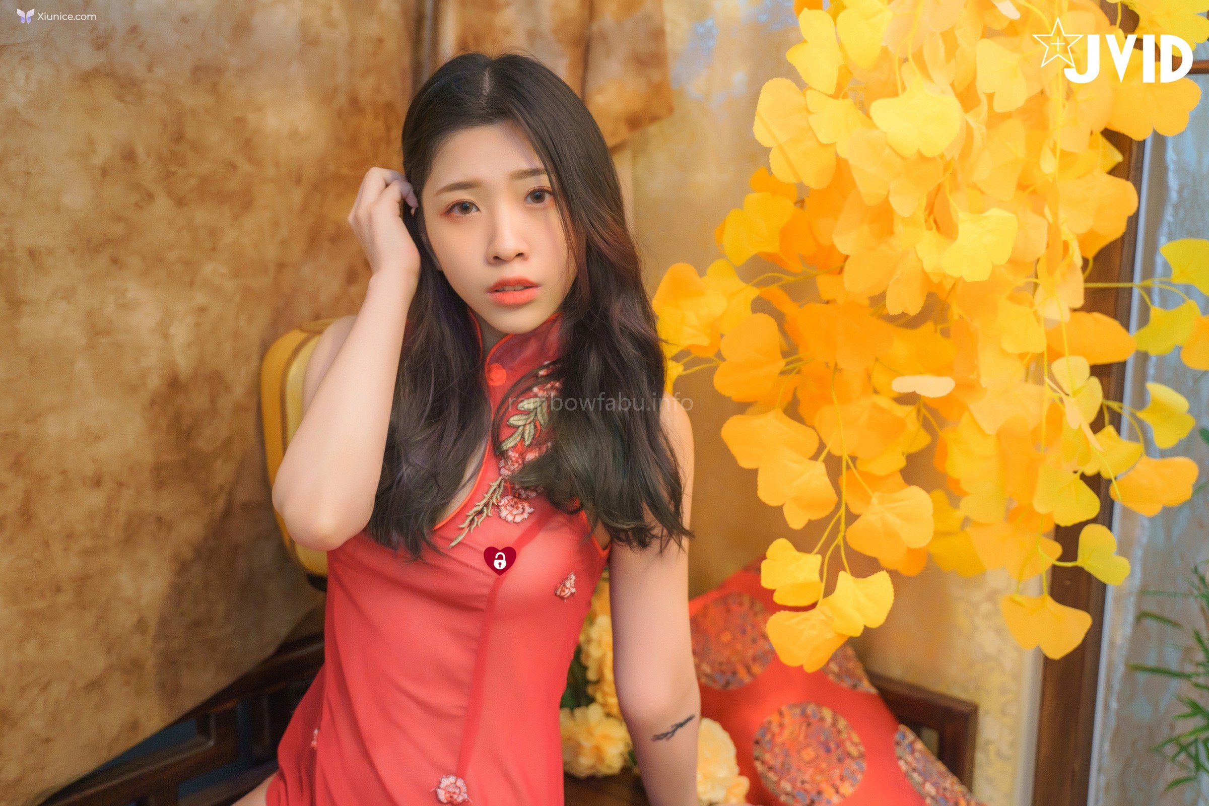 JVID 茶理 加加喵 Jamie – 賀歲特輯 鮑鮑換紅包哥哥爸爸在小穴射越多就可以領越多 第48张