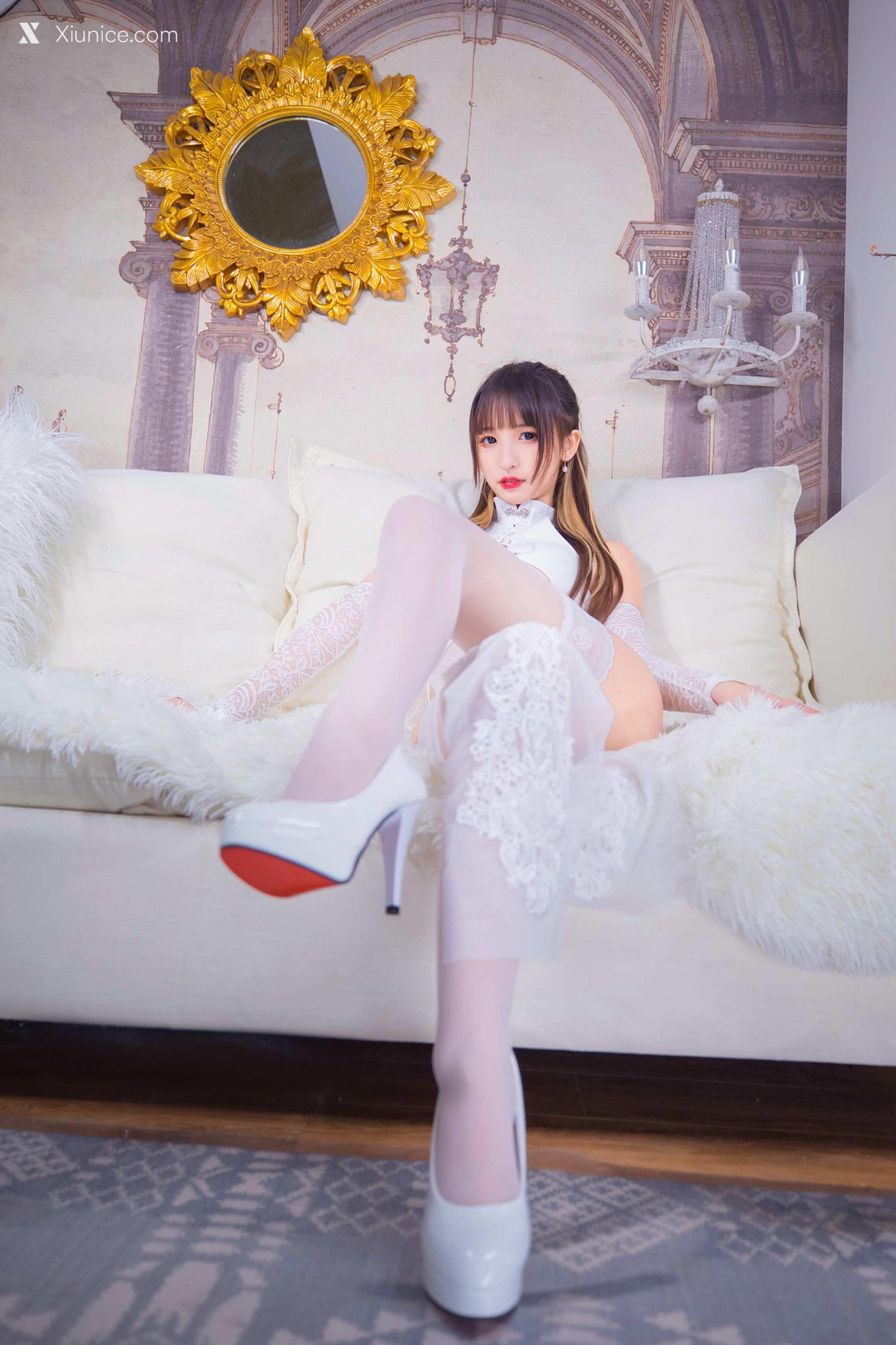 Coser@神楽坂真冬 Vol.068 绝对企画-黑白旗袍《風と月》 第94张
