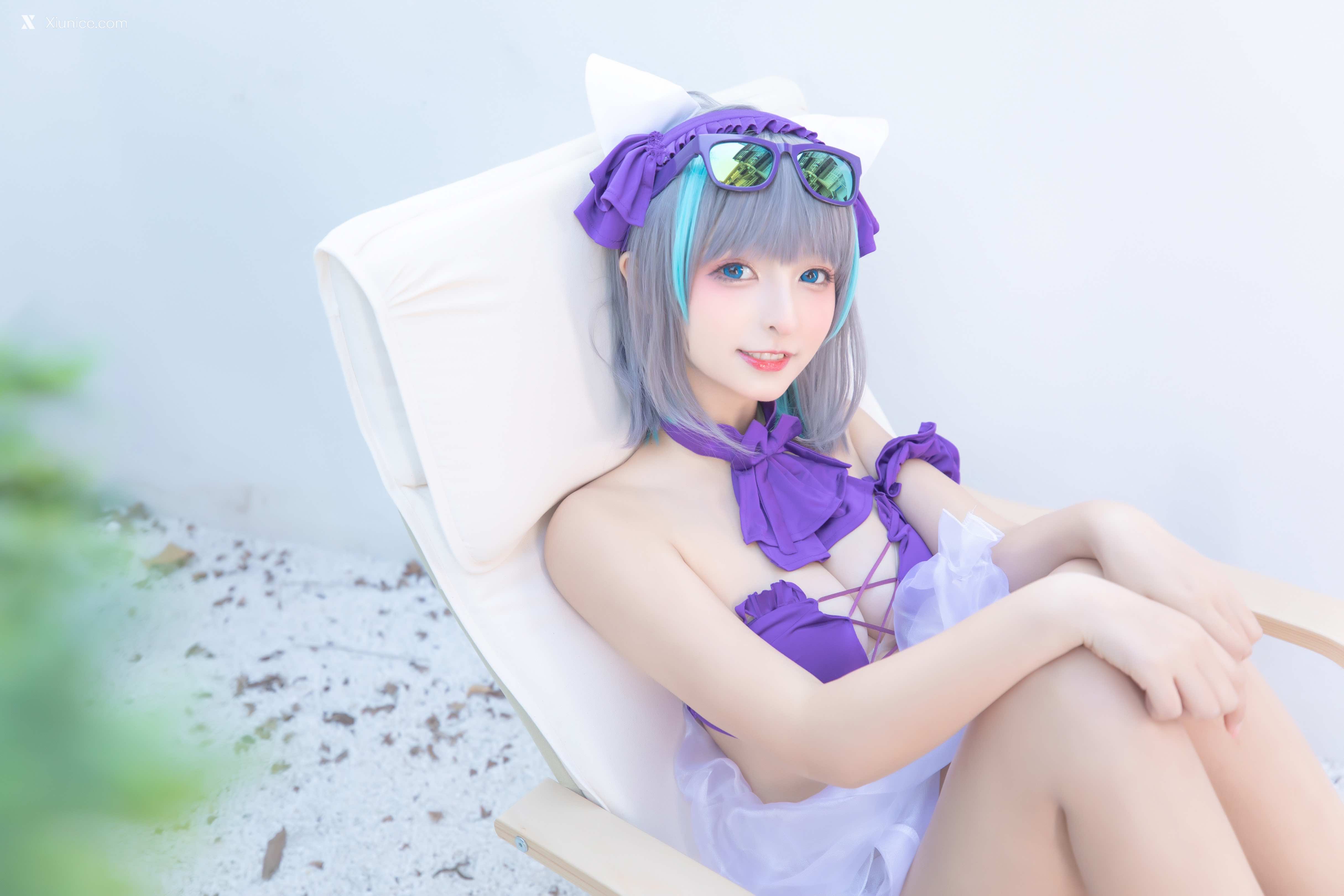 Coser@神楽坂真冬 Vol.085 绝对企画-柴郡cos《纯色庭院》 第43张