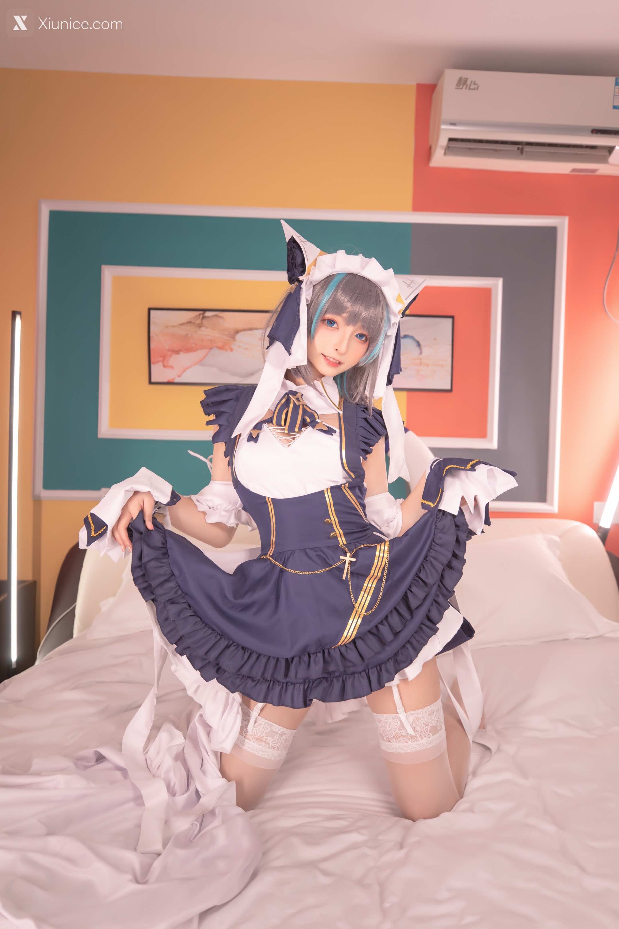 Coser@神楽坂真冬 Vol.085 绝对企画-柴郡cos《纯色庭院》 第107张