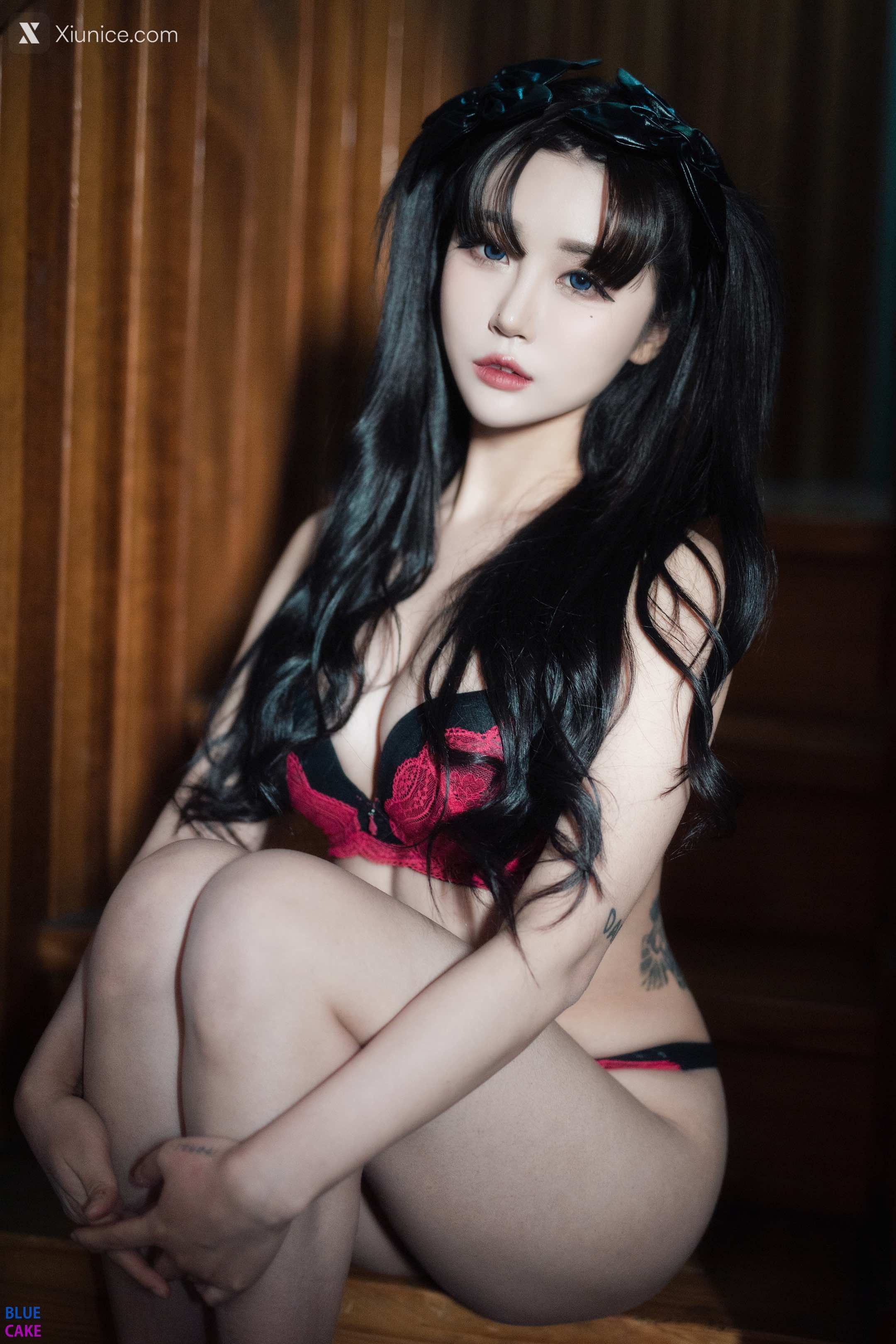 BLUECAKE Bomi (보미) & Zia (지아) – Fate Saber x Thosaka Rin – Lingerie.Ver 第16张