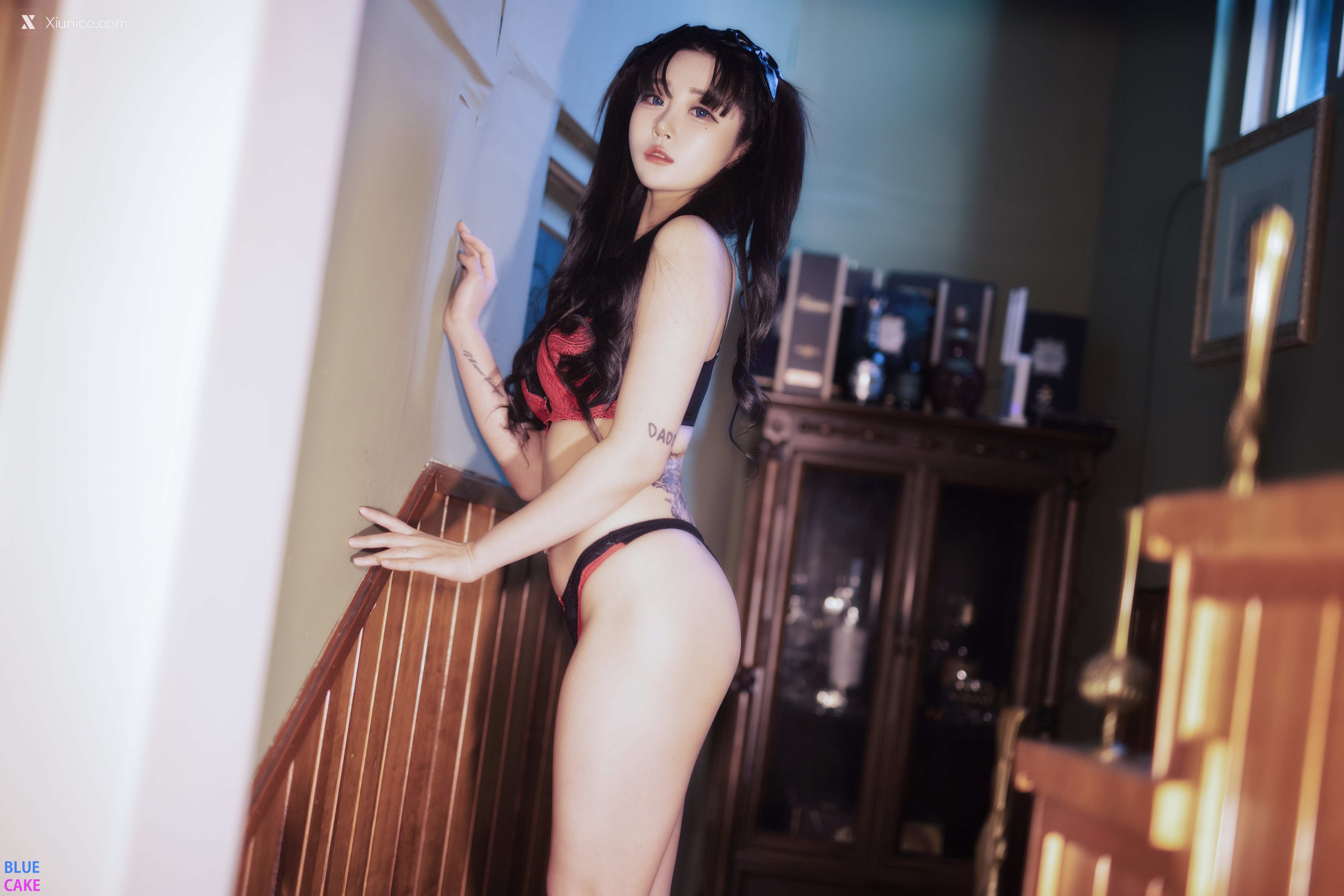 BLUECAKE Bomi (보미) & Zia (지아) – Fate Saber x Thosaka Rin – Lingerie.Ver 第27张