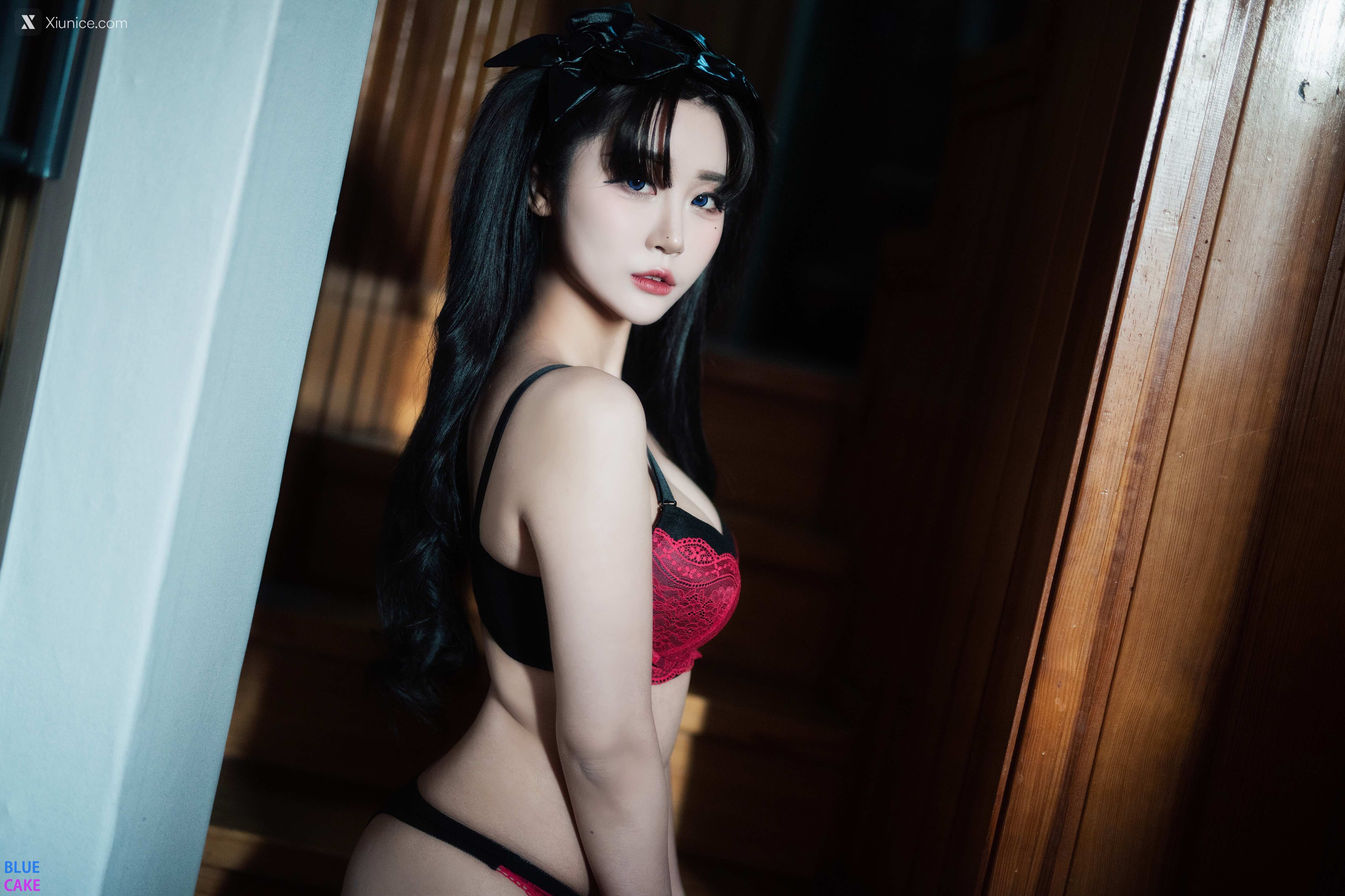 BLUECAKE Bomi (보미) & Zia (지아) – Fate Saber x Thosaka Rin – Lingerie.Ver 第19张