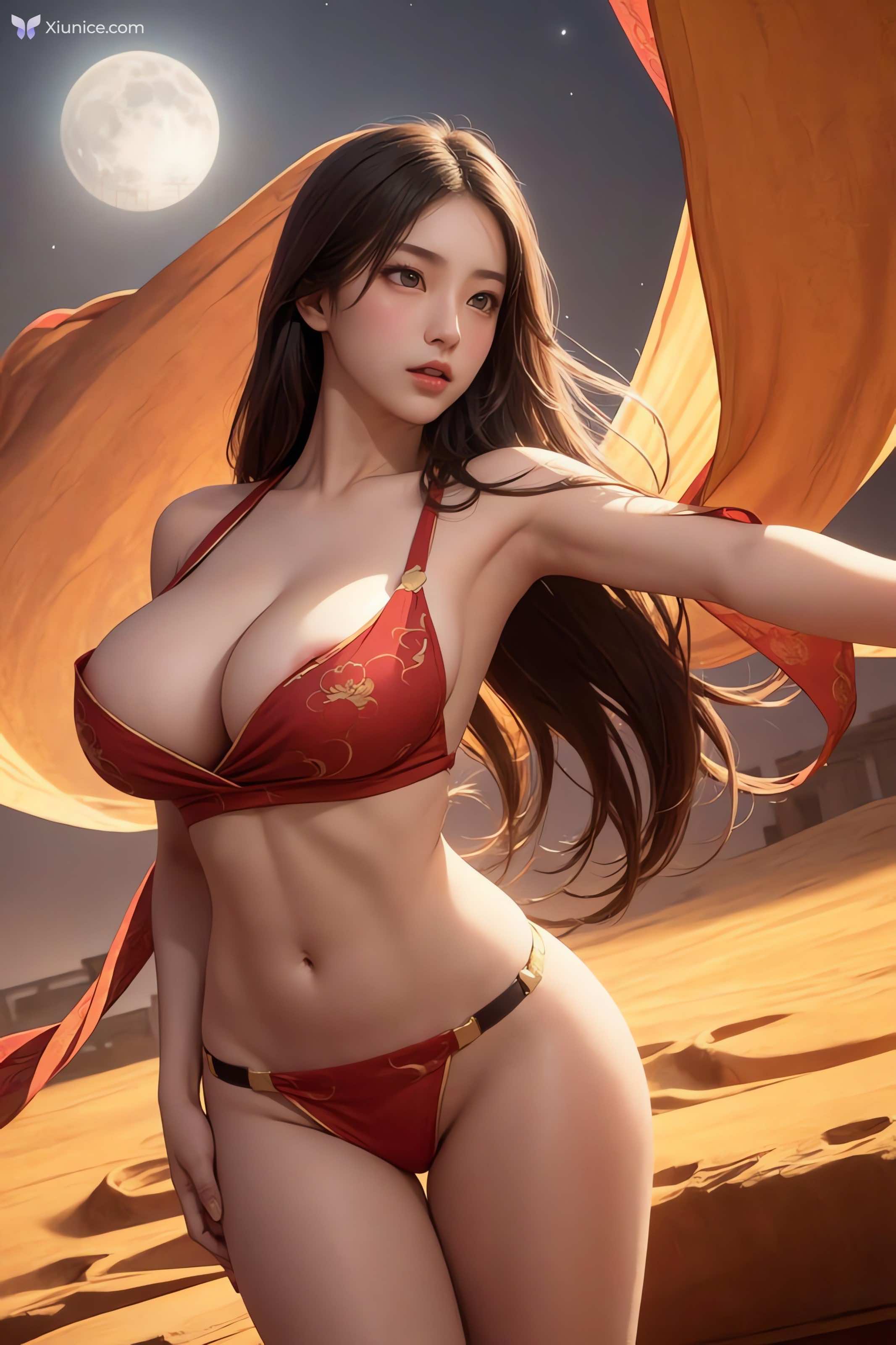 AI Girl AI绘画 飞天 第5张