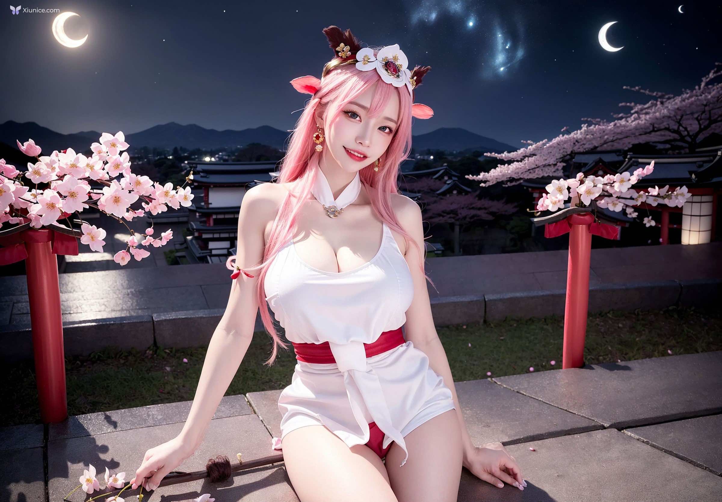 AI Girl Cherry Blossom Girl 第24张